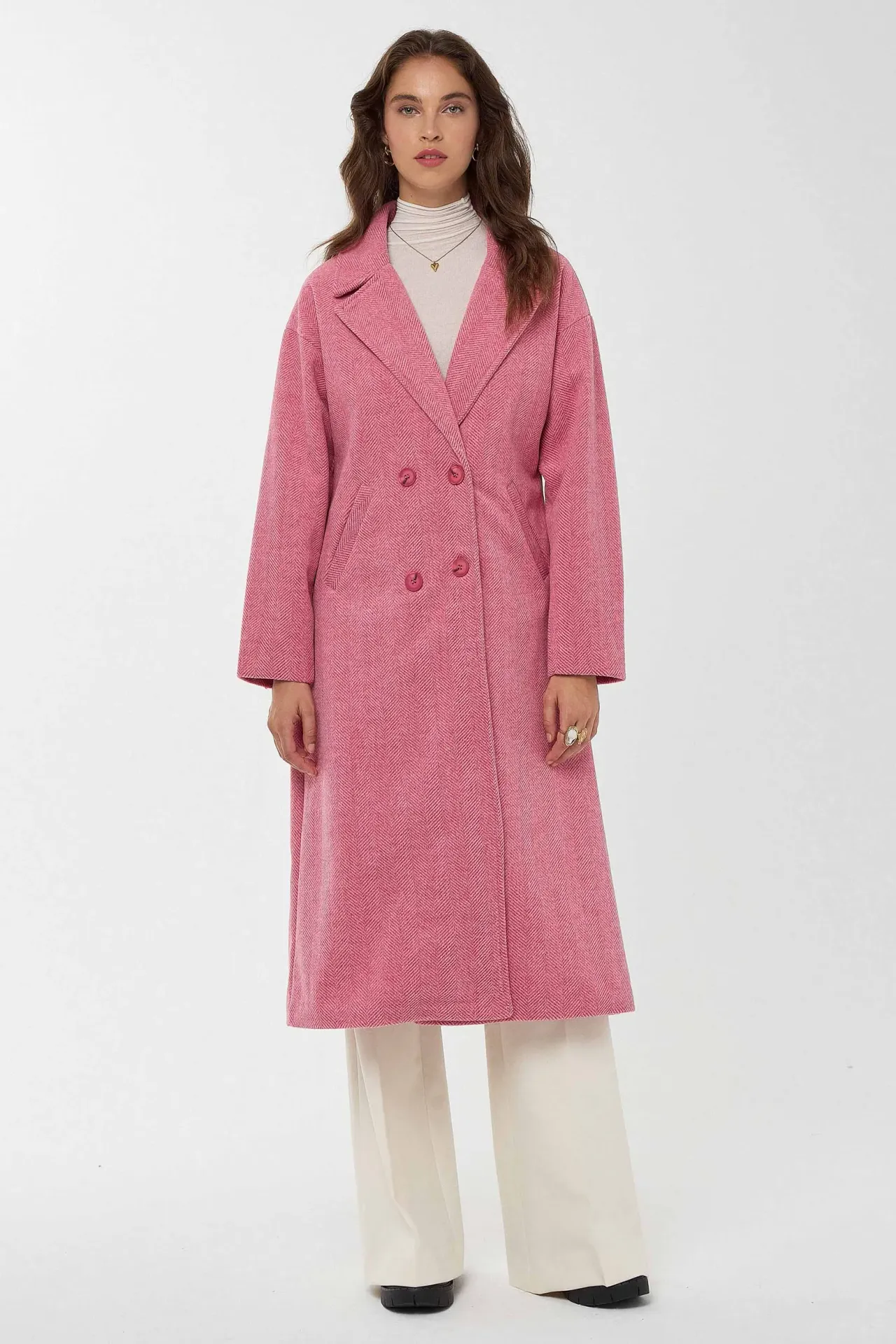 Relaxed Fit Long Coat