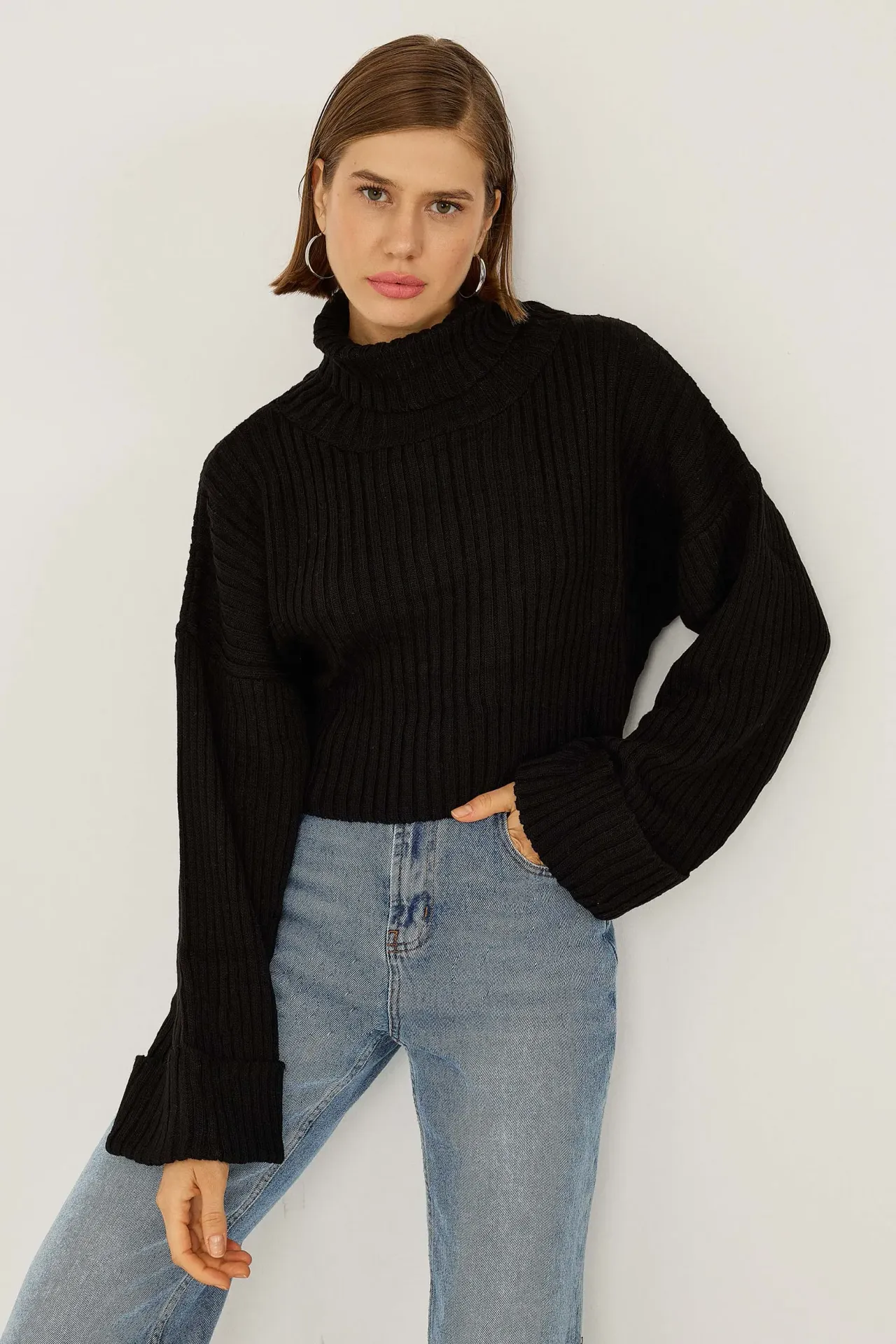 Oversized Turtleneck Sweater