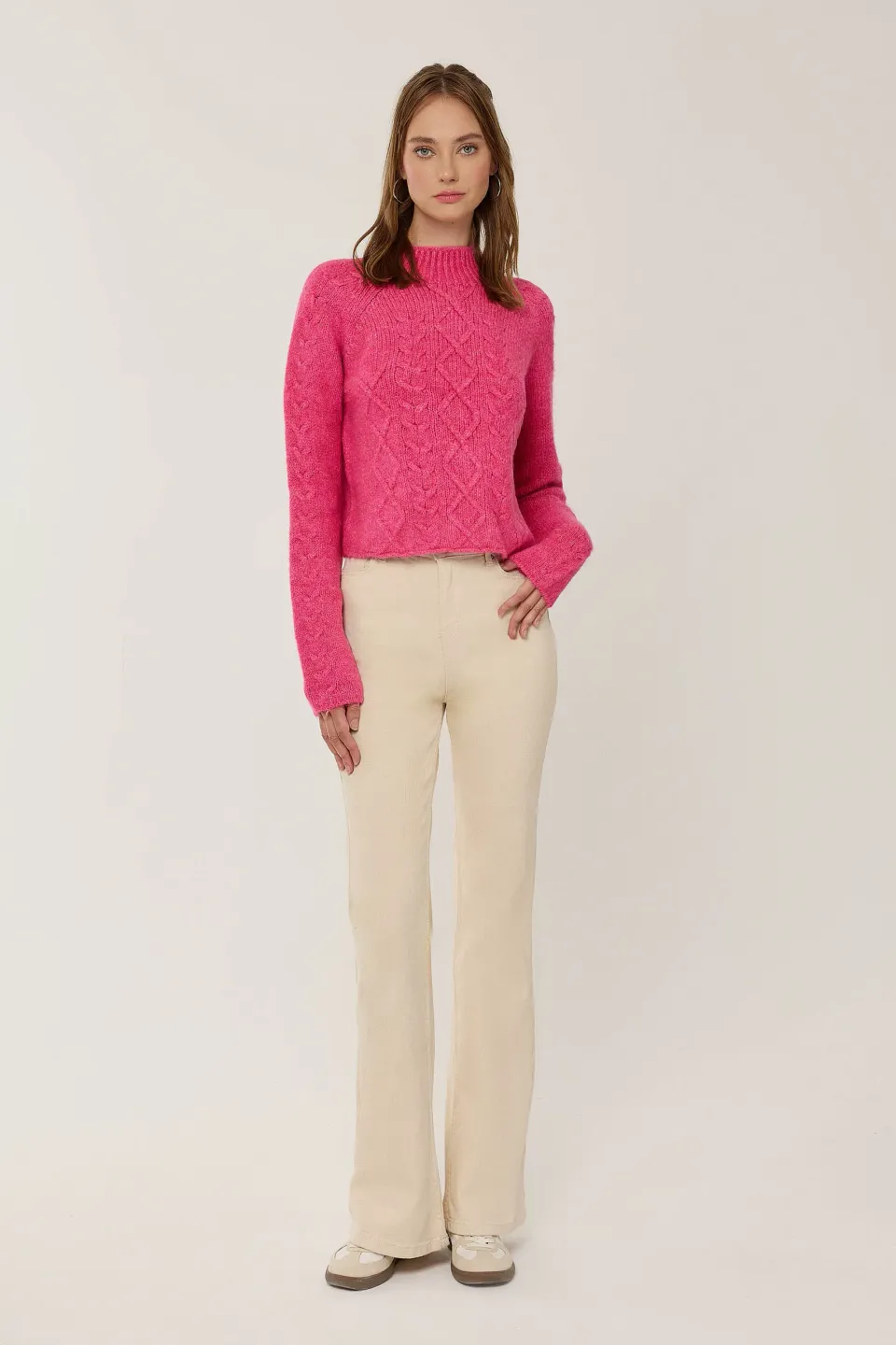 Knitted High-Neck Sweater