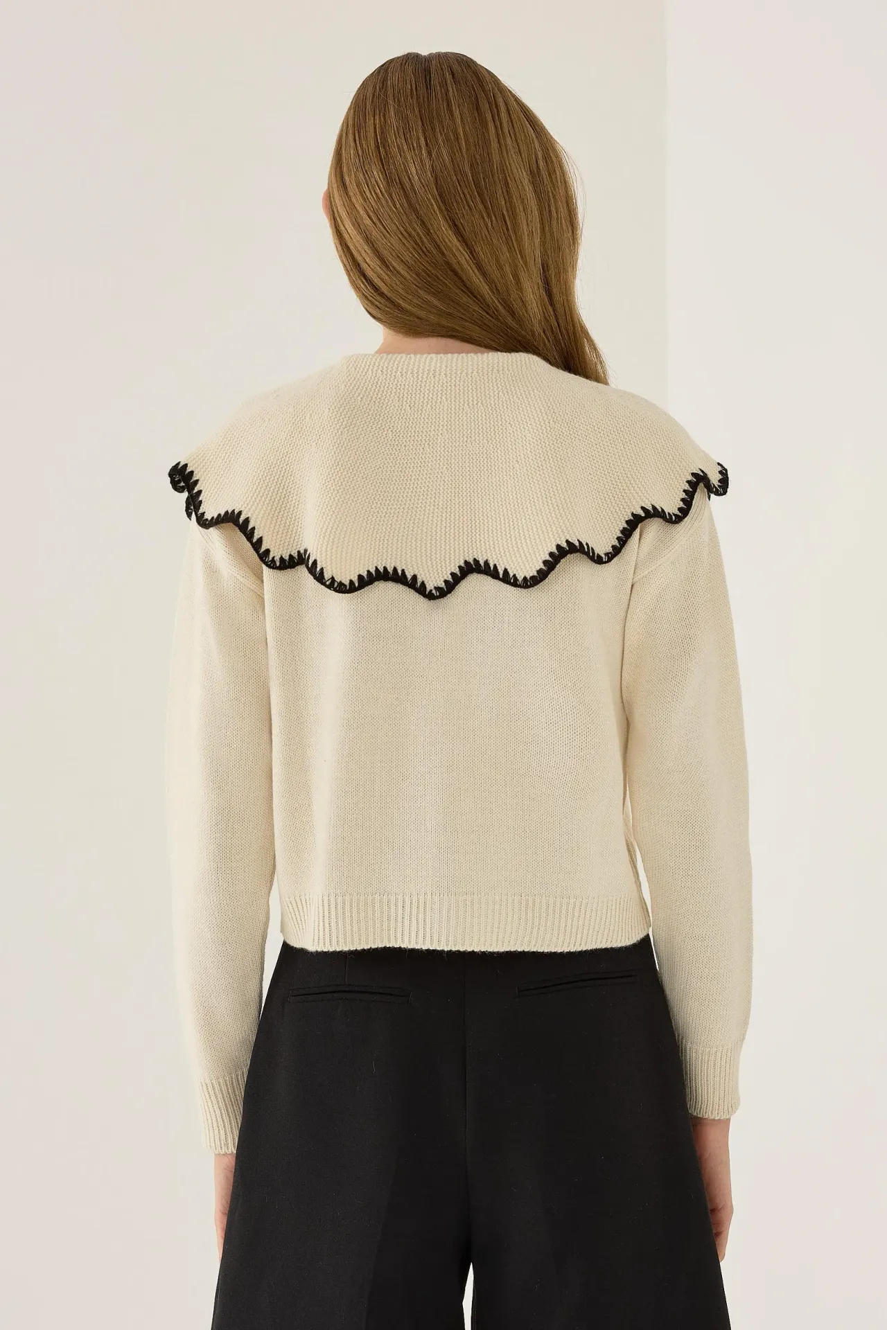 Shawl Collar Knit Sweater