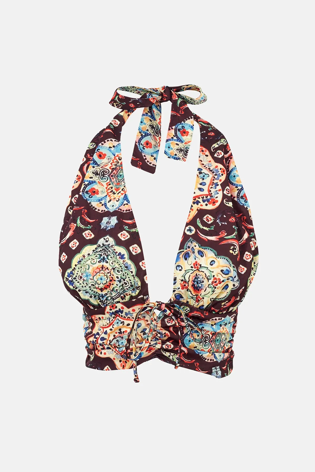 Ethnic Print Cropped Tank Top 6