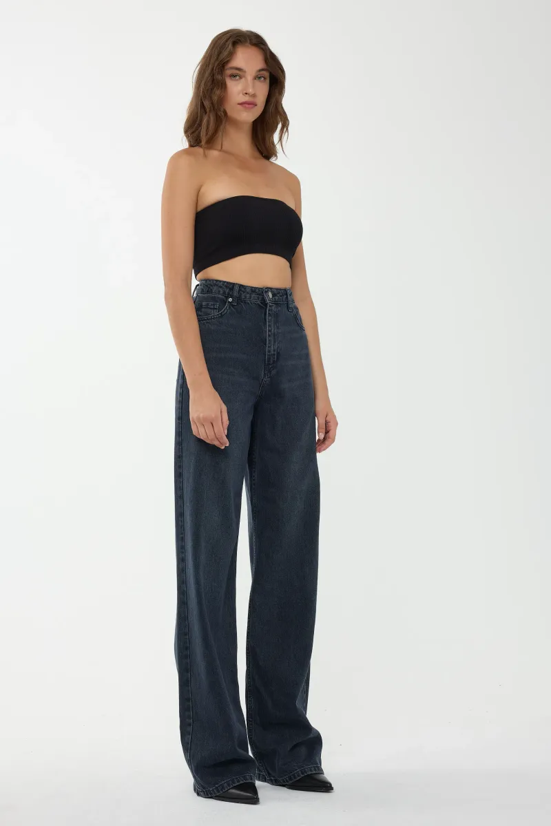 High Waist Straight Leg Jeans 5