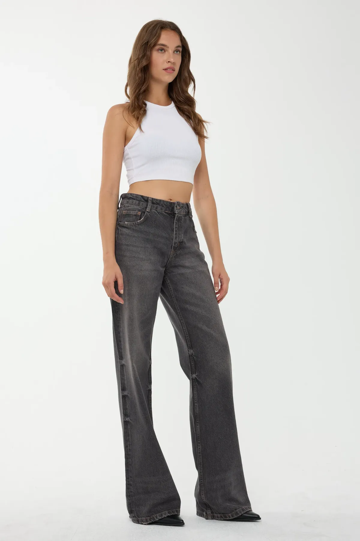 High Waist Straight Leg Jeans 4
