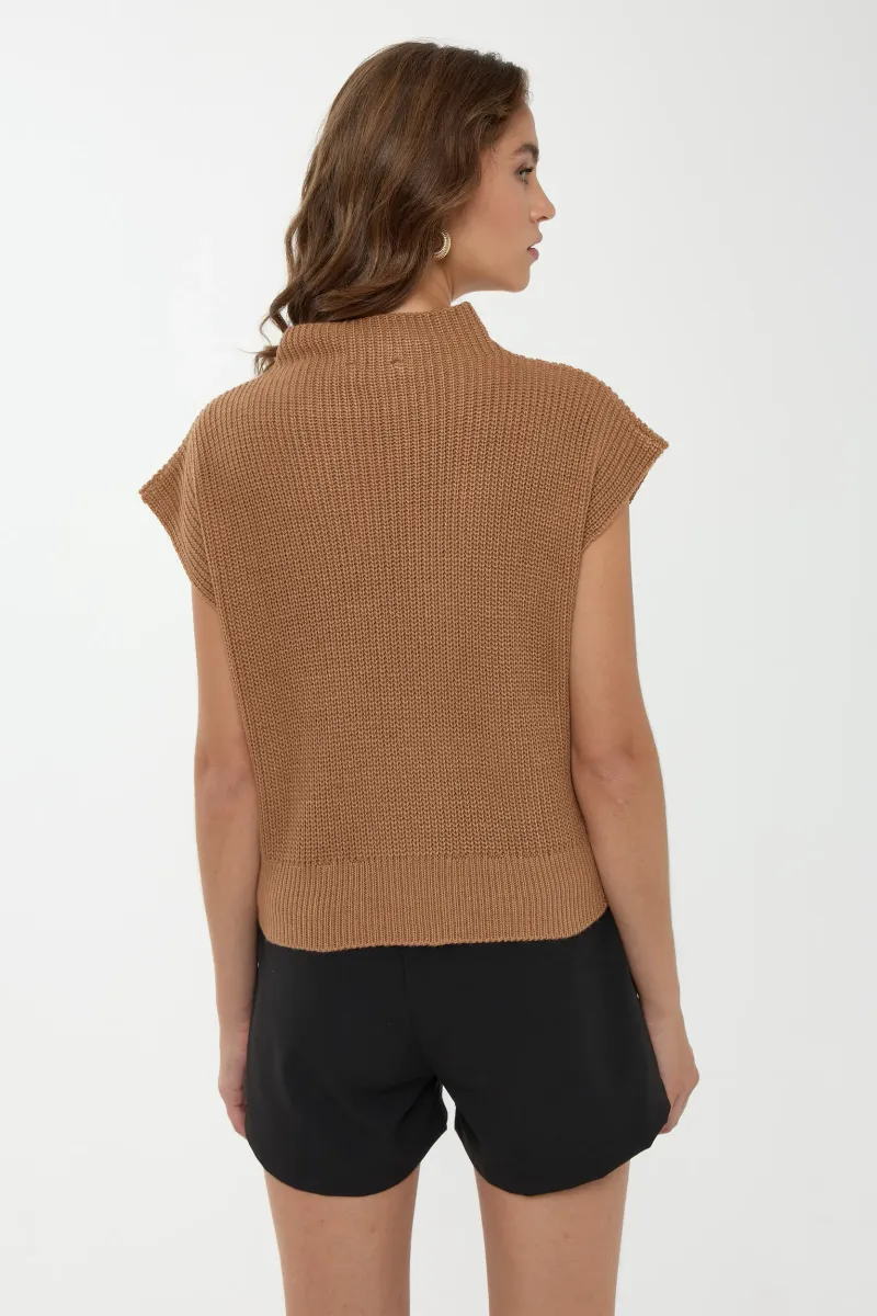 Half Turtleneck Knit Sweater 3
