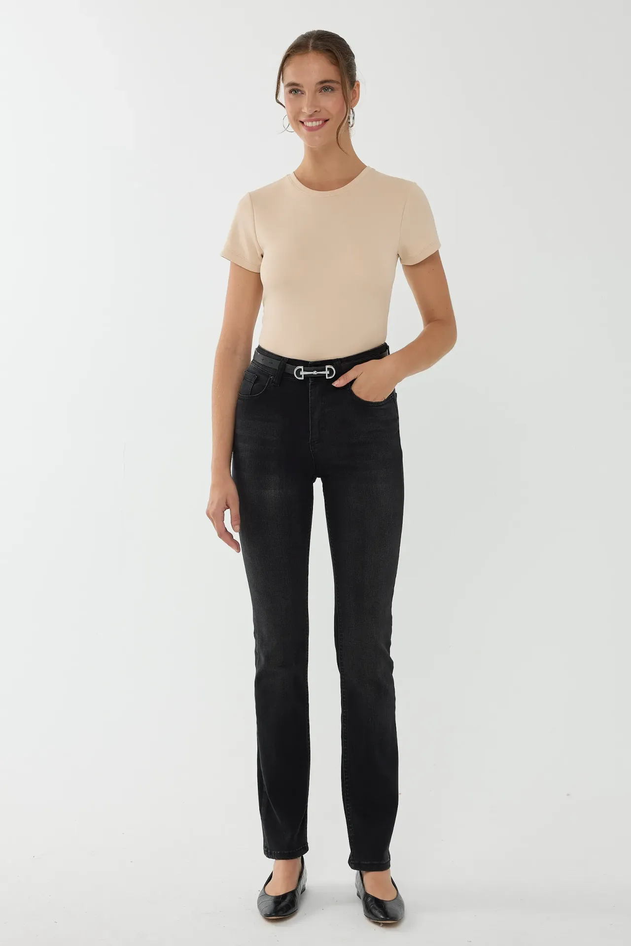 High Waist Slim Fit  Jeans