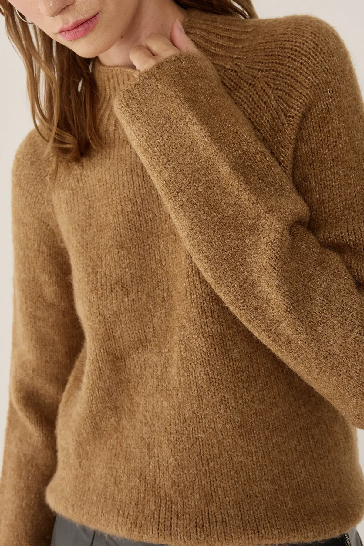 Oversized High-neck Knit Sweater 5