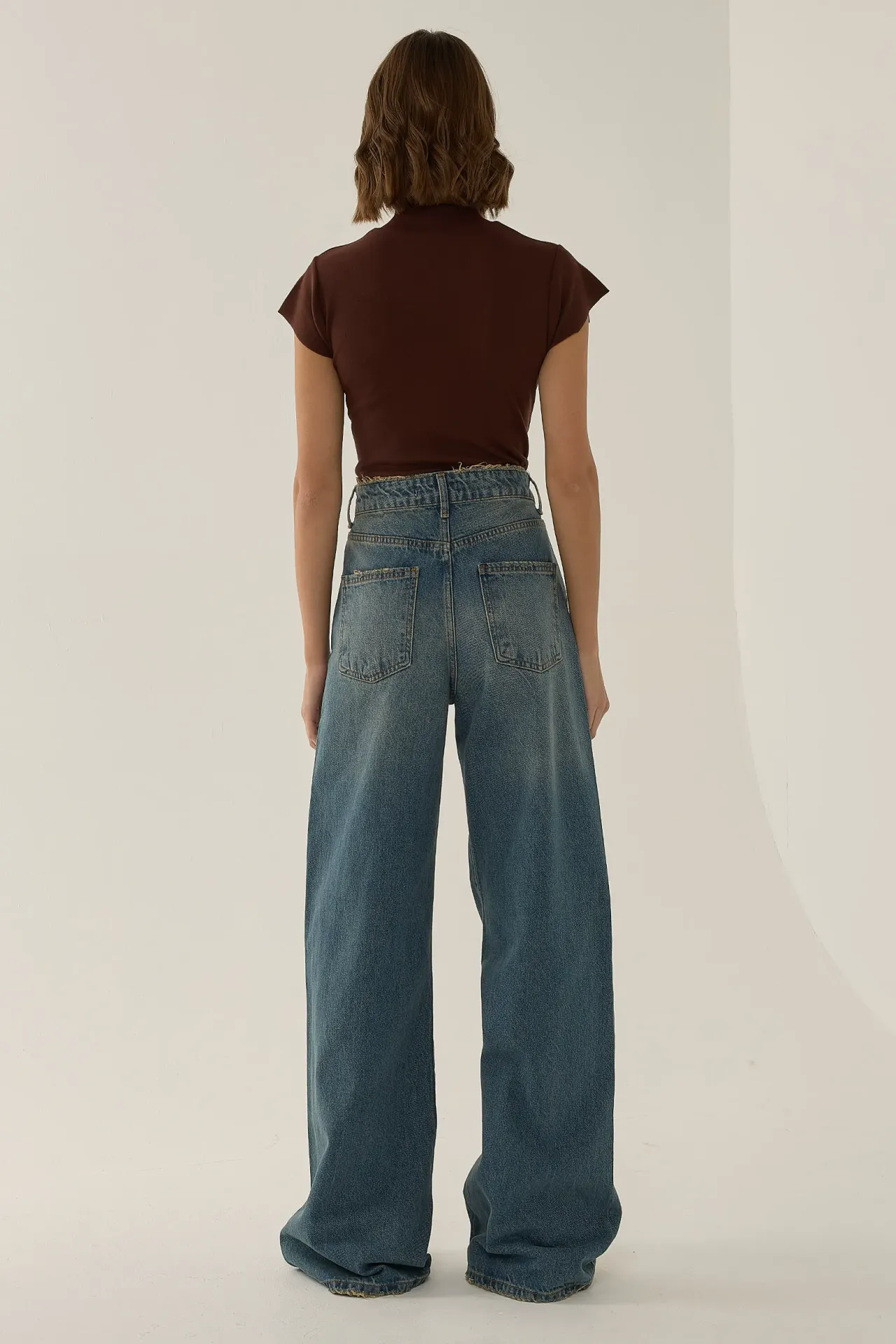High-Waist Wide-Leg Jeans