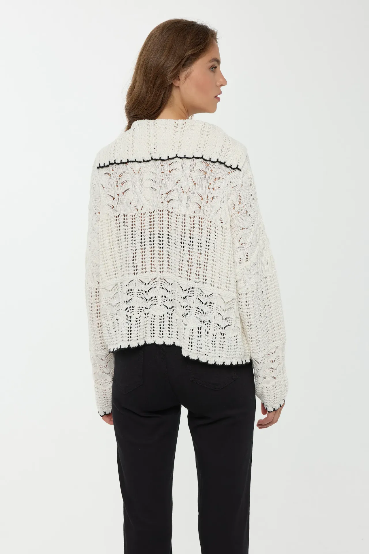 Buttoned Knit Cardigan