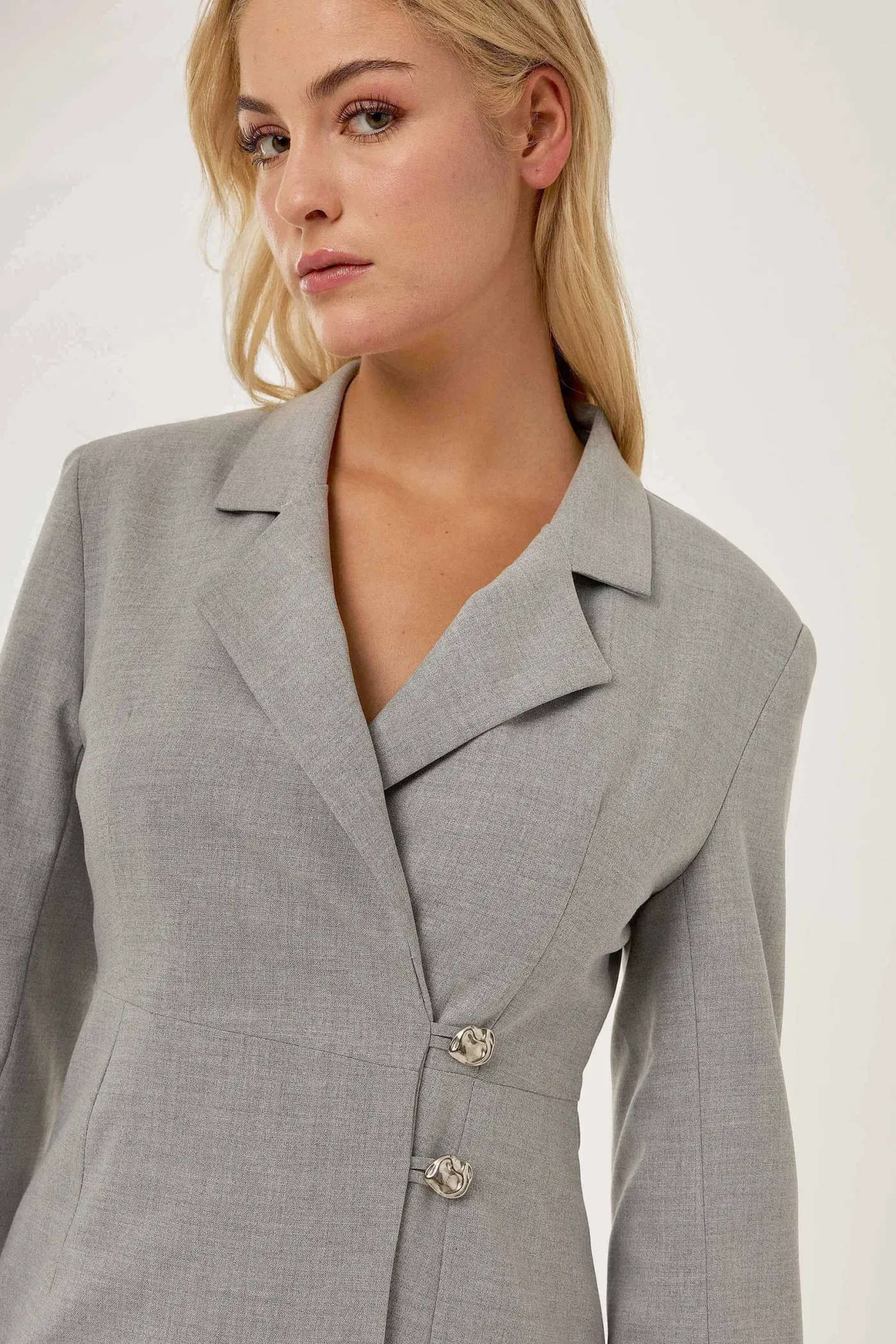Contrast Detailed Blazer Dress 4