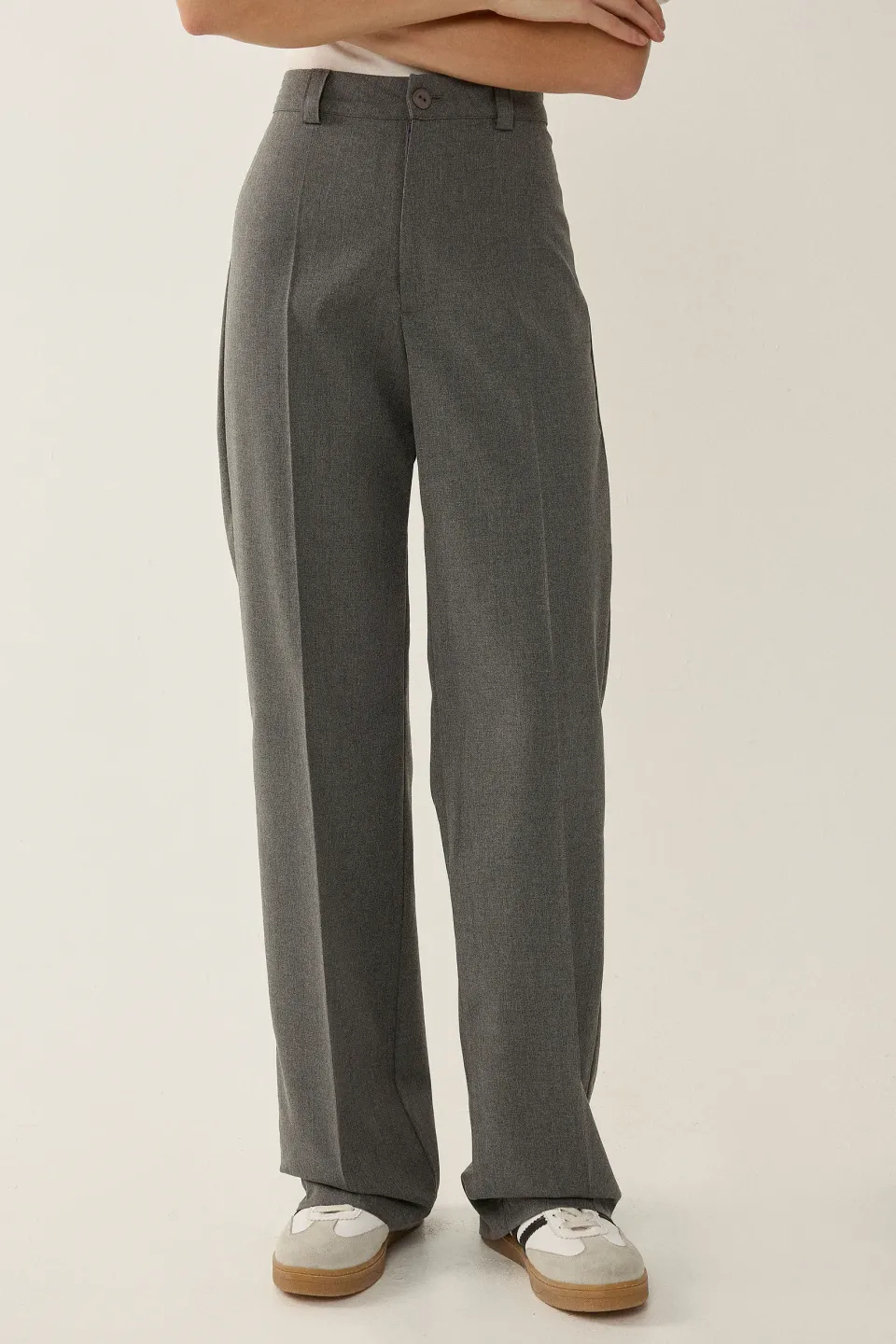 High Waist Straight Leg Pants