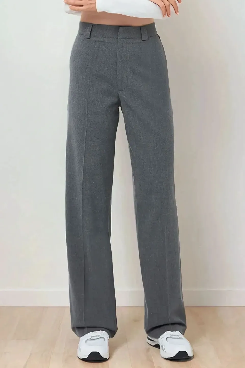 High Waist Straight Leg Pants