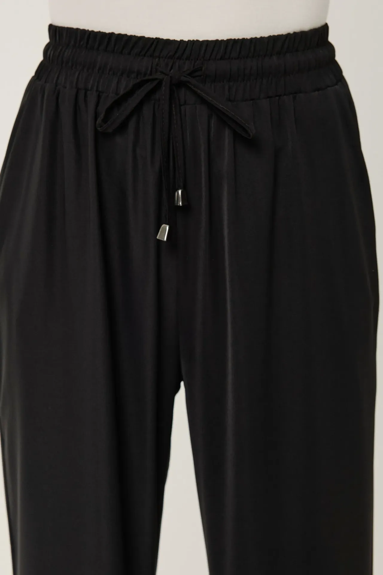 Elastic Waist Wide Leg Pants