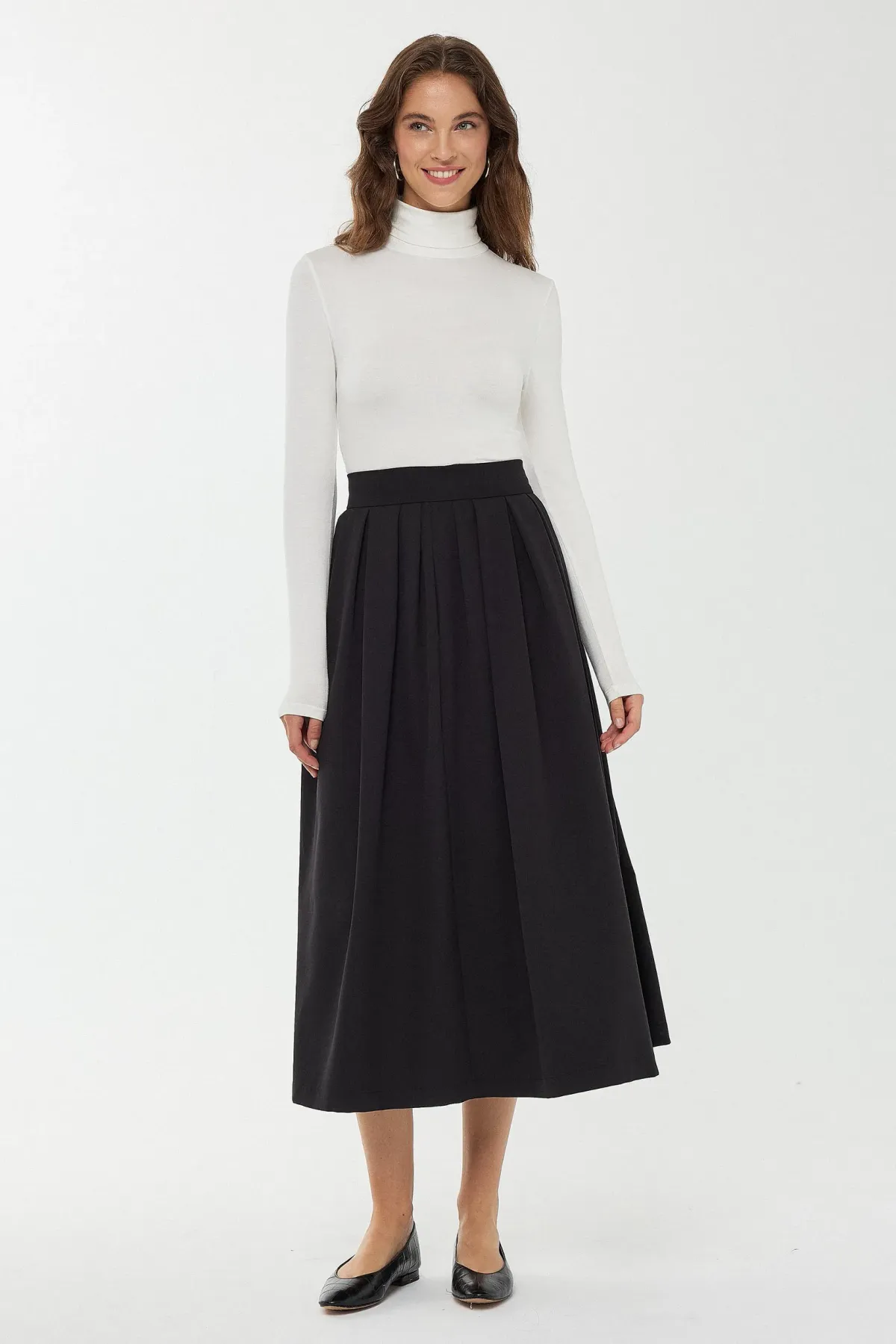 High Waist Midi Skirt 3