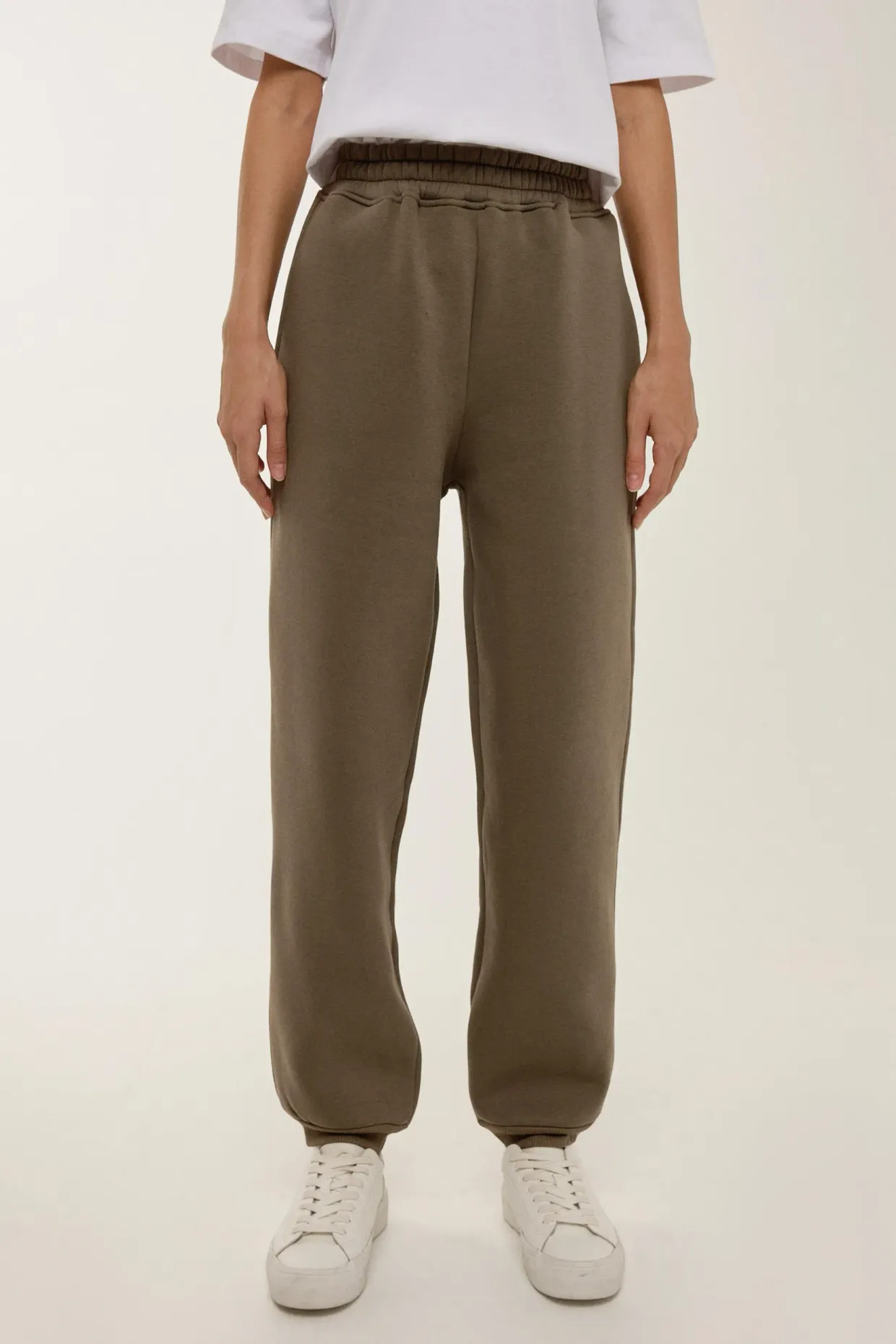 Basic Elastic Waist Sweatpants 2