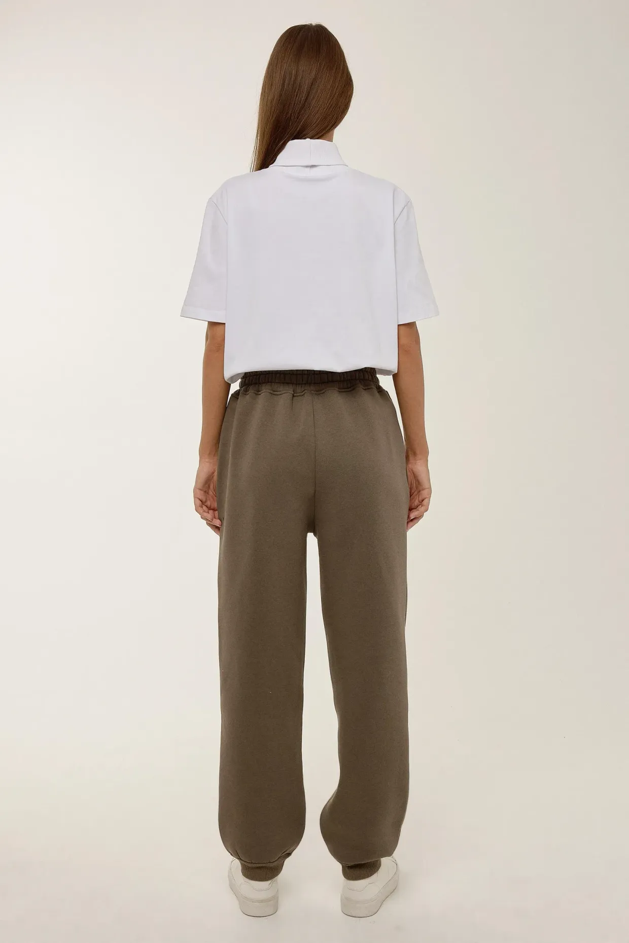 Basic Elastic Waist Sweatpants 4