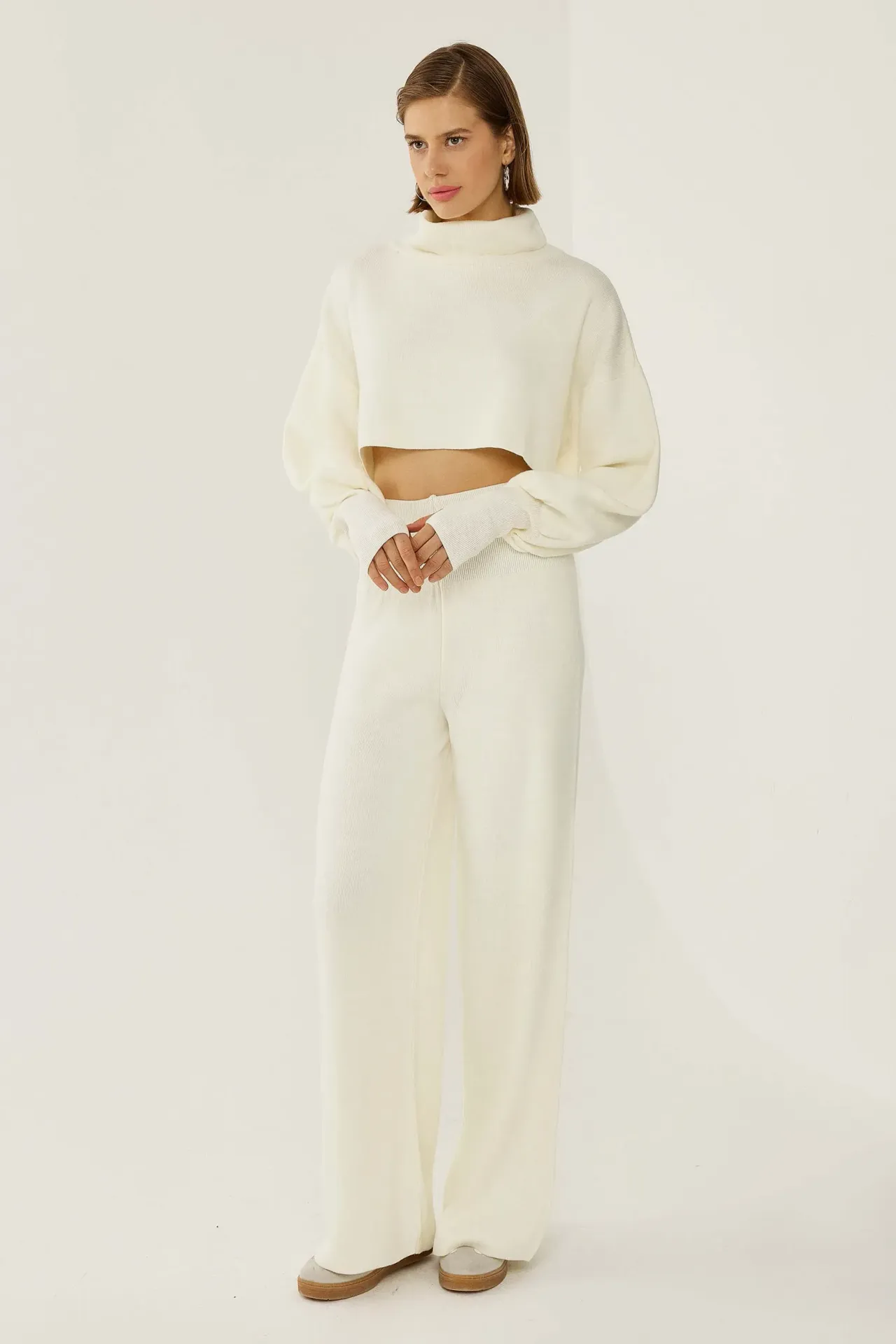 Turtleneck Knit Co-ord Set