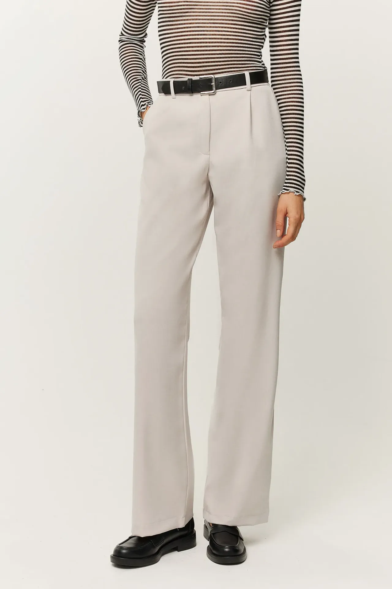 Straight Leg Suit Pants