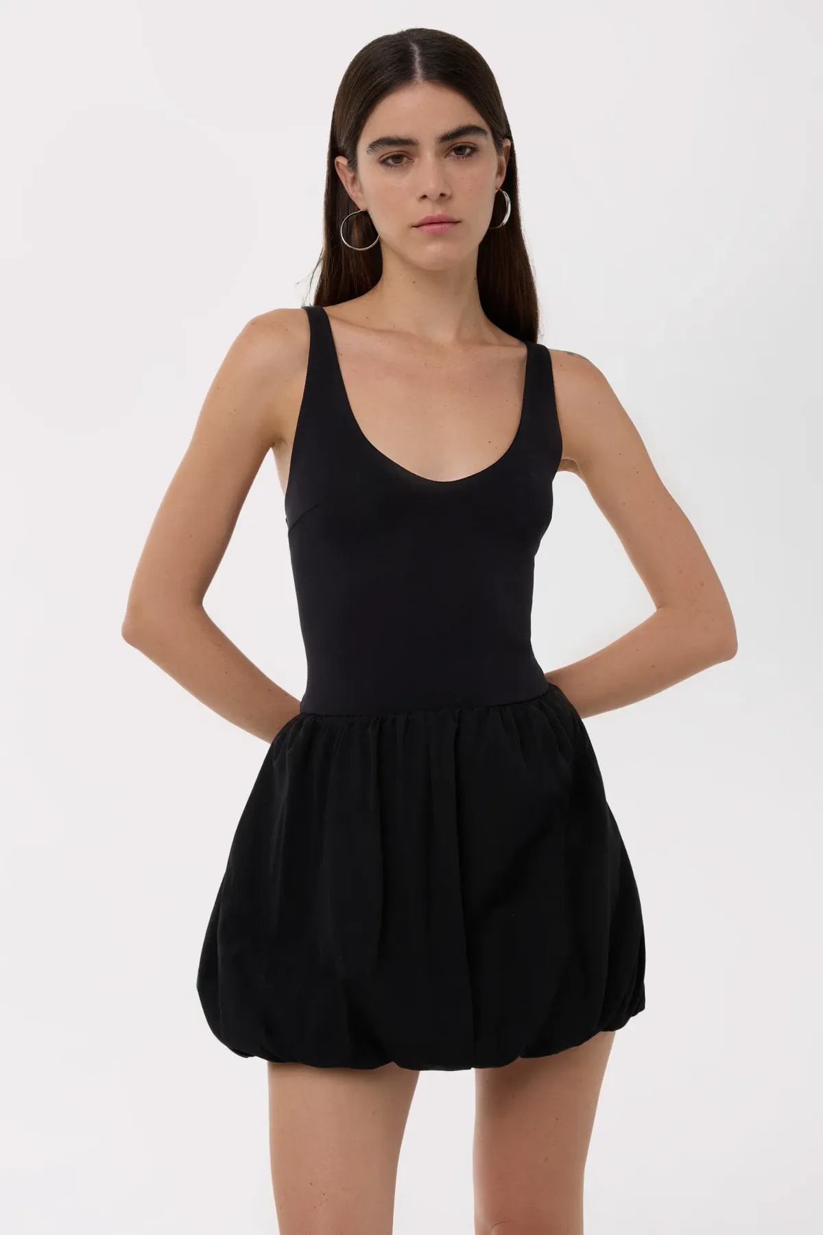 Balloon Skirt Mini Dress 1