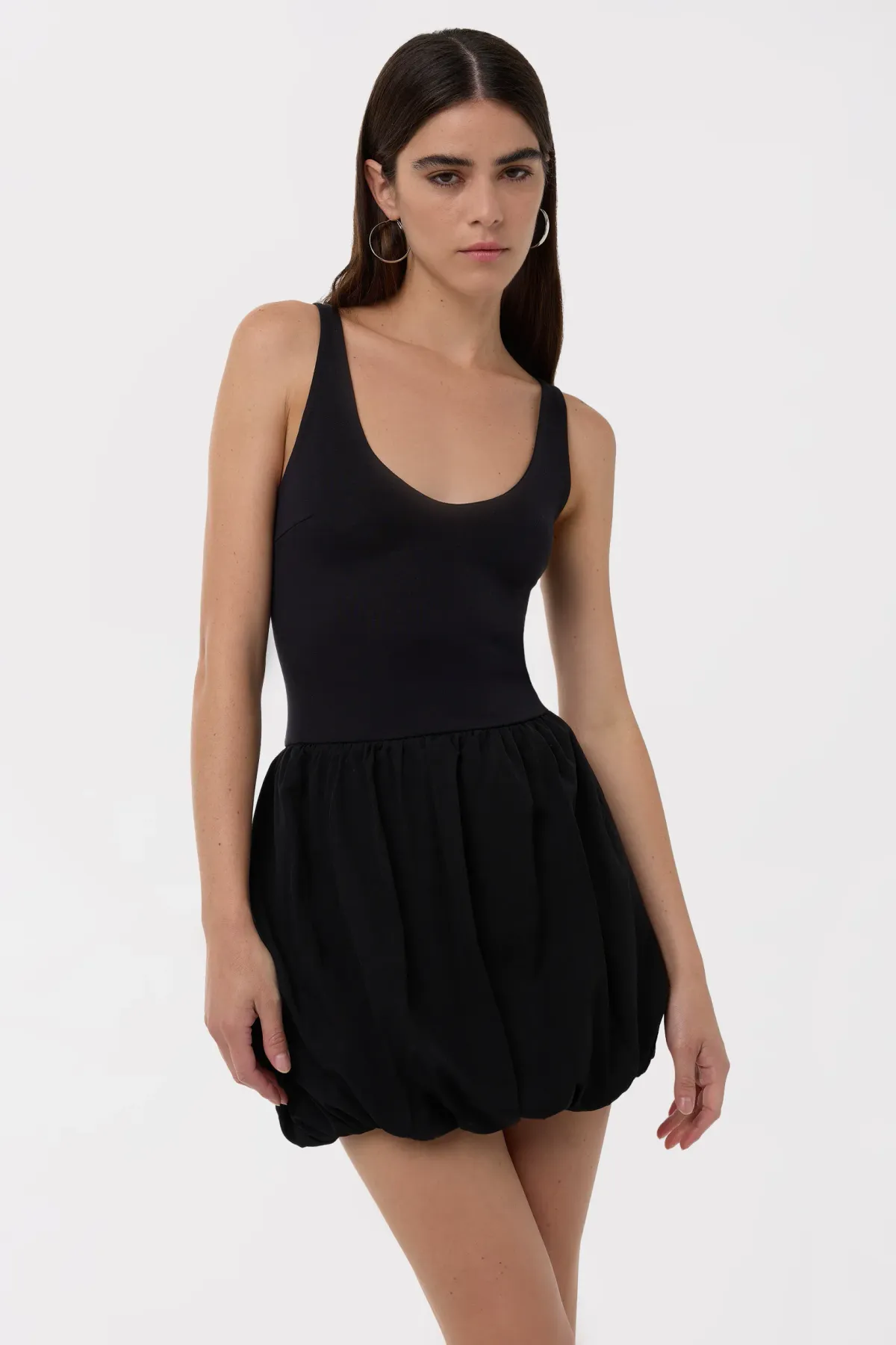 Balloon Skirt Mini Dress 4