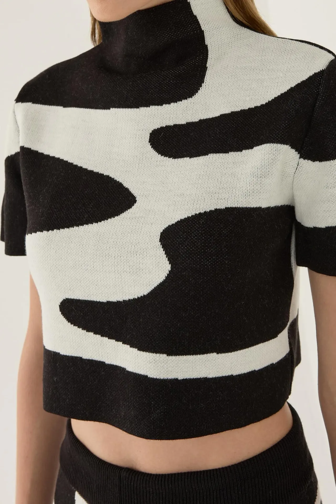 Abstract Knitwear Top
