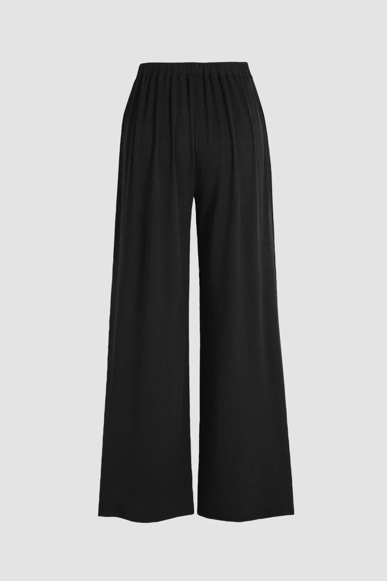 Wide Leg Elastic Waist Pants