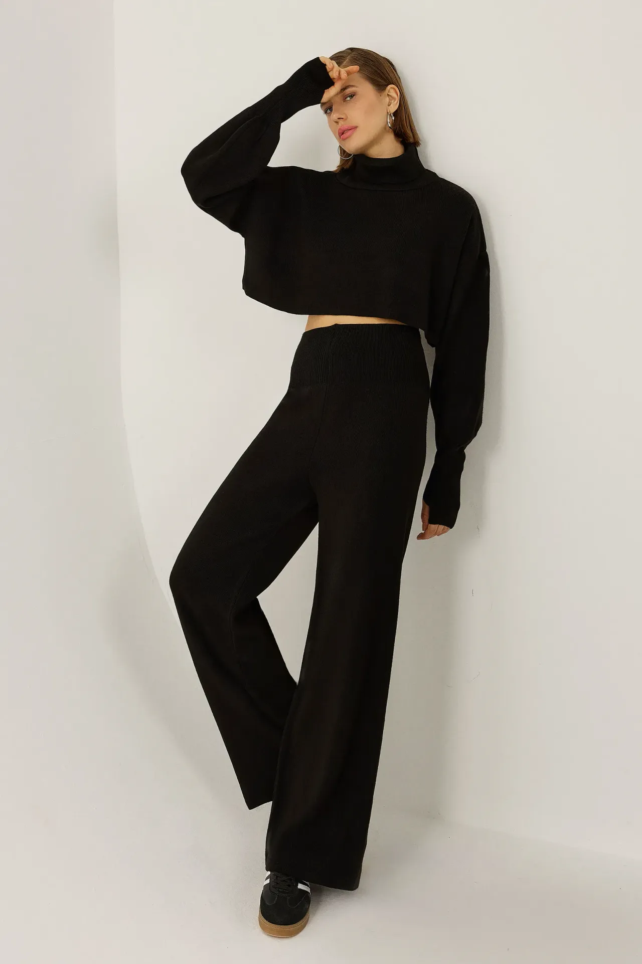 Turtleneck Knit Co-ord Set