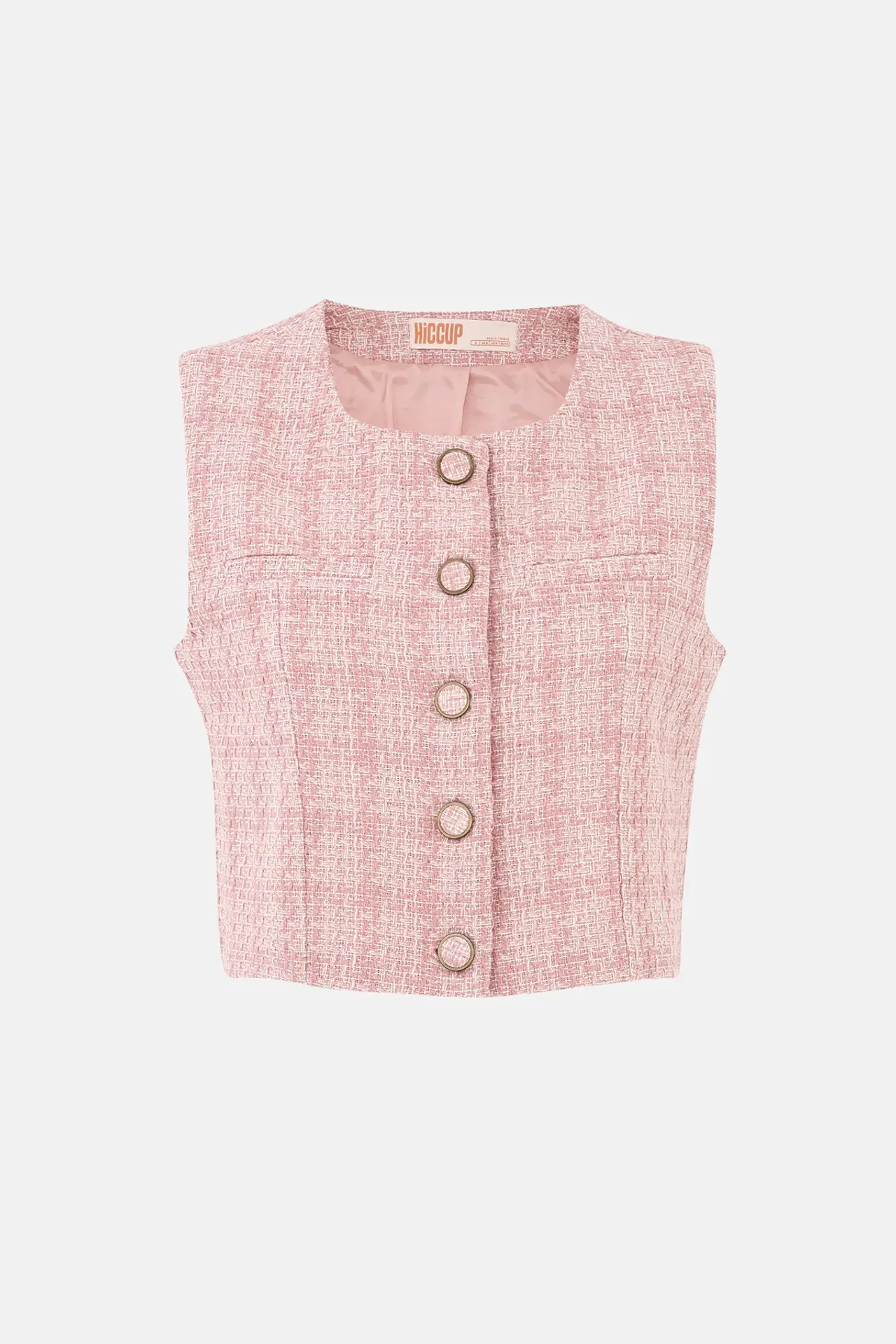 Tweed Buttoned Waistcoat