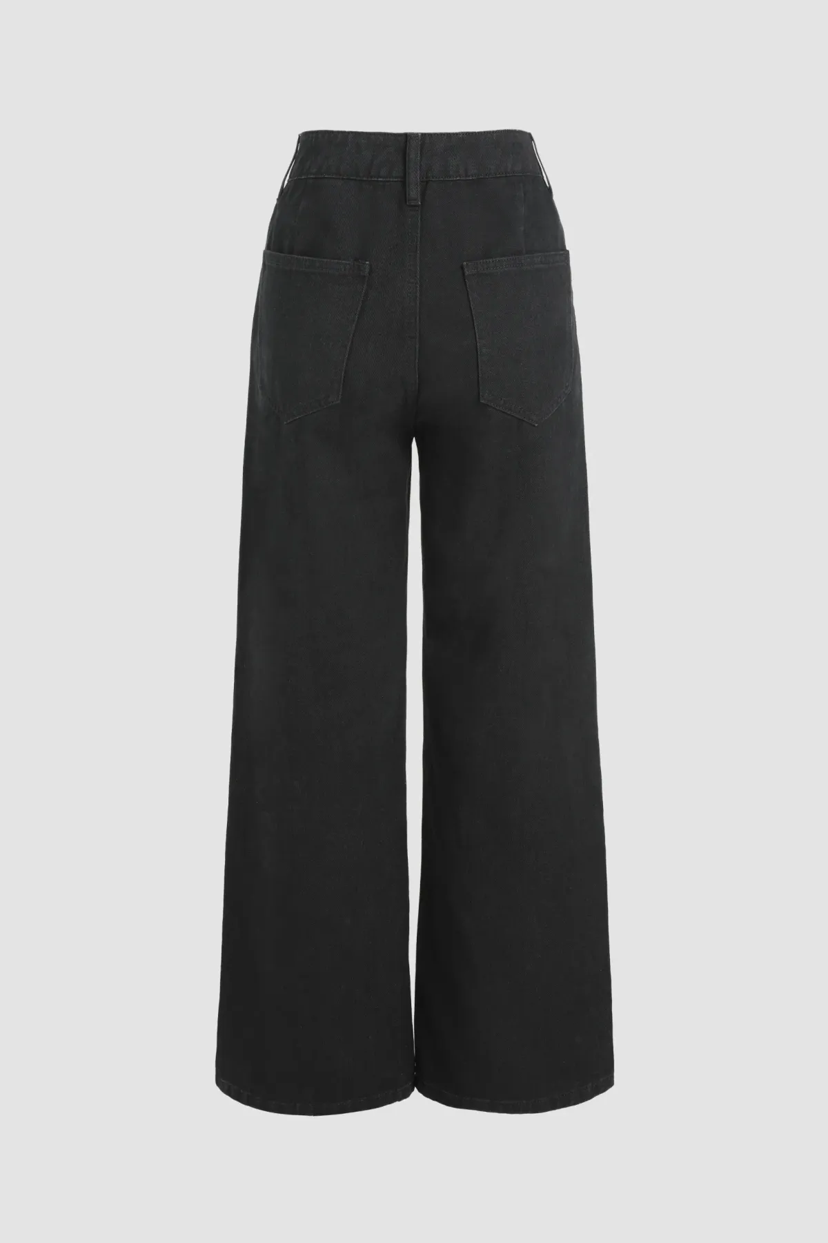 High Waist Wide Leg Denim Jeans 7