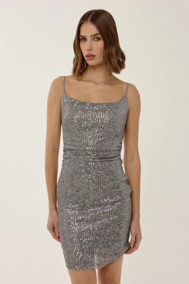 Sequinned Mini Dress