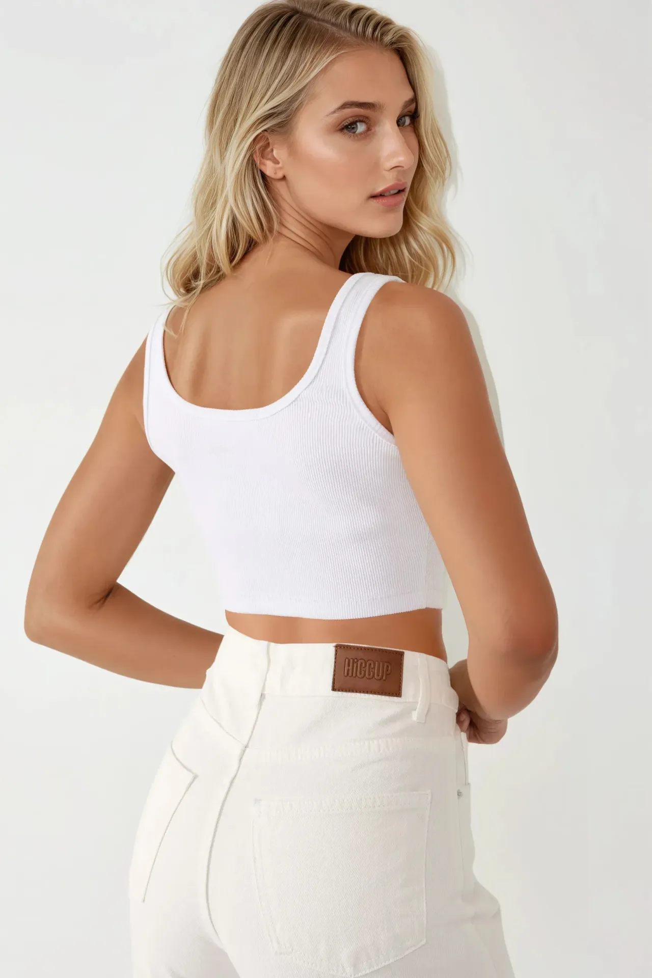 High Waist Straight Leg Jeans