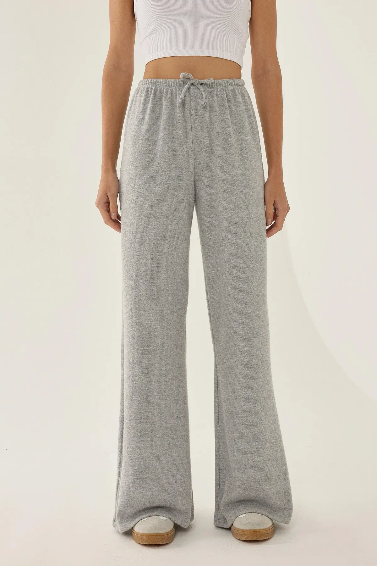 Elastic Waist Long Jersey Pants 3