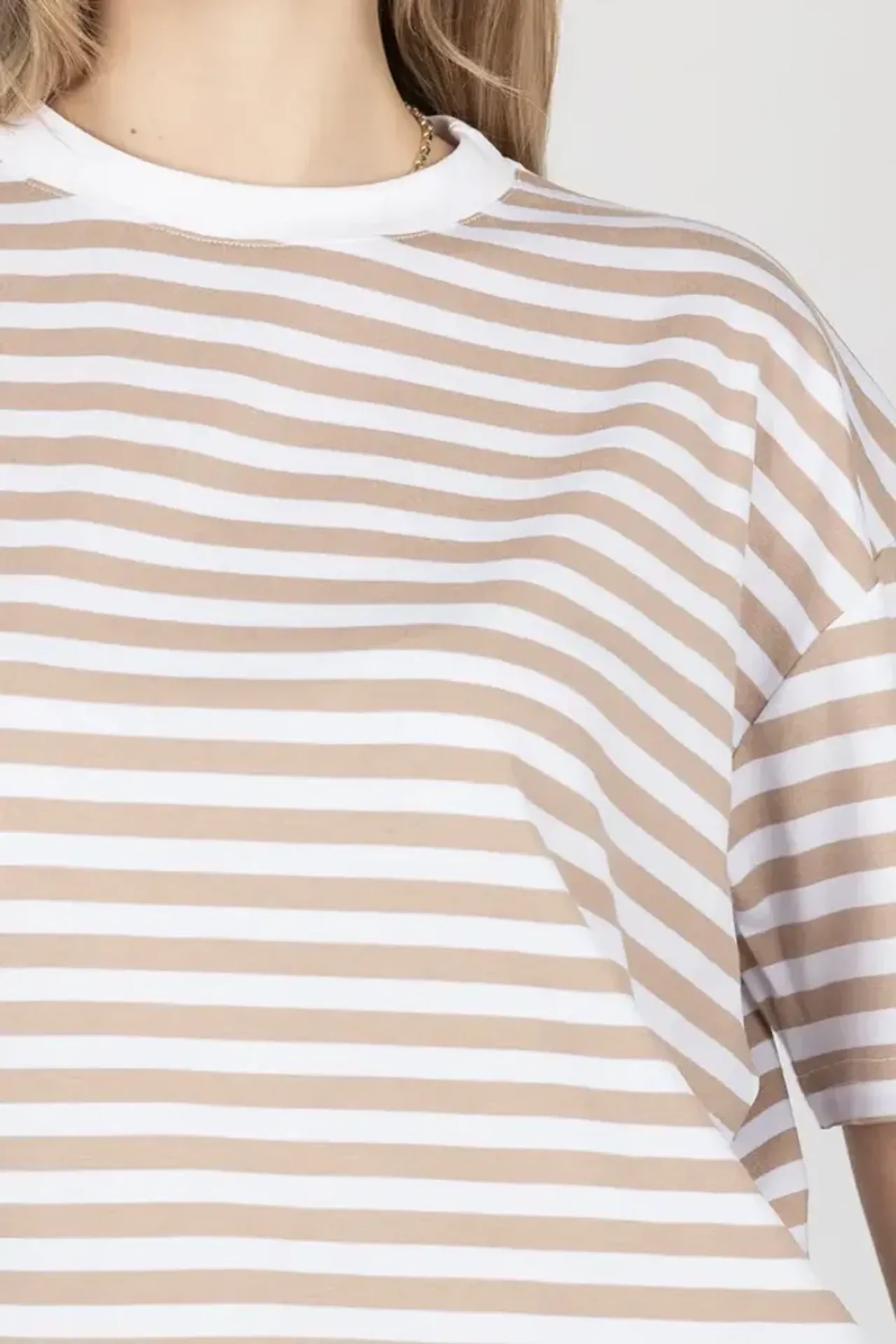 Striped Crew Neck T-shirt