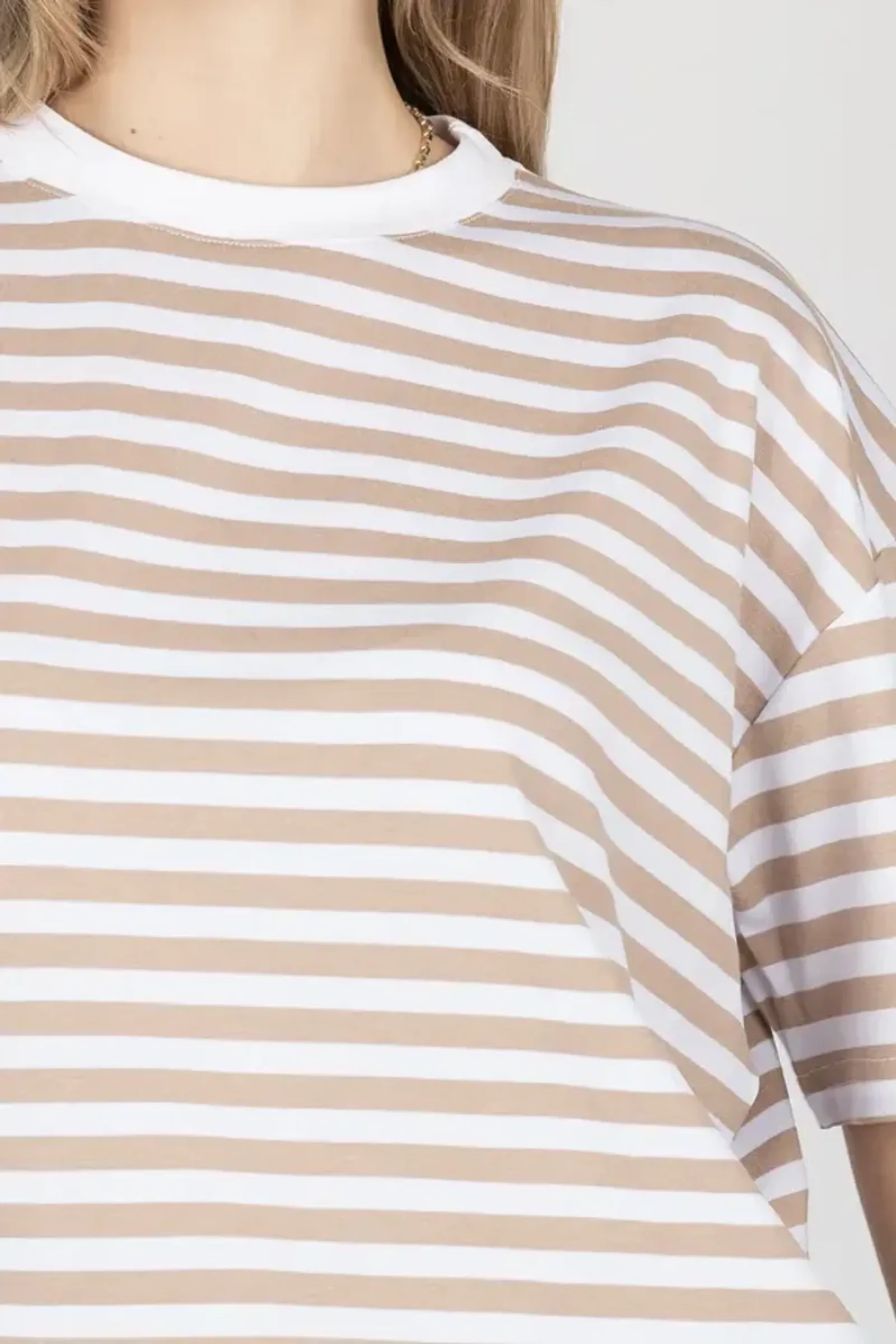 Striped Crew Neck T-shirt 5