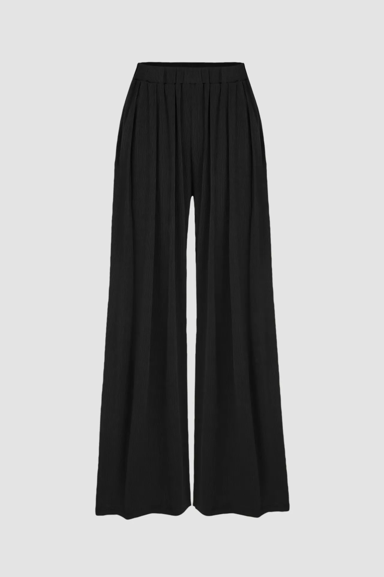 Wide Leg Elastic Waist Pants