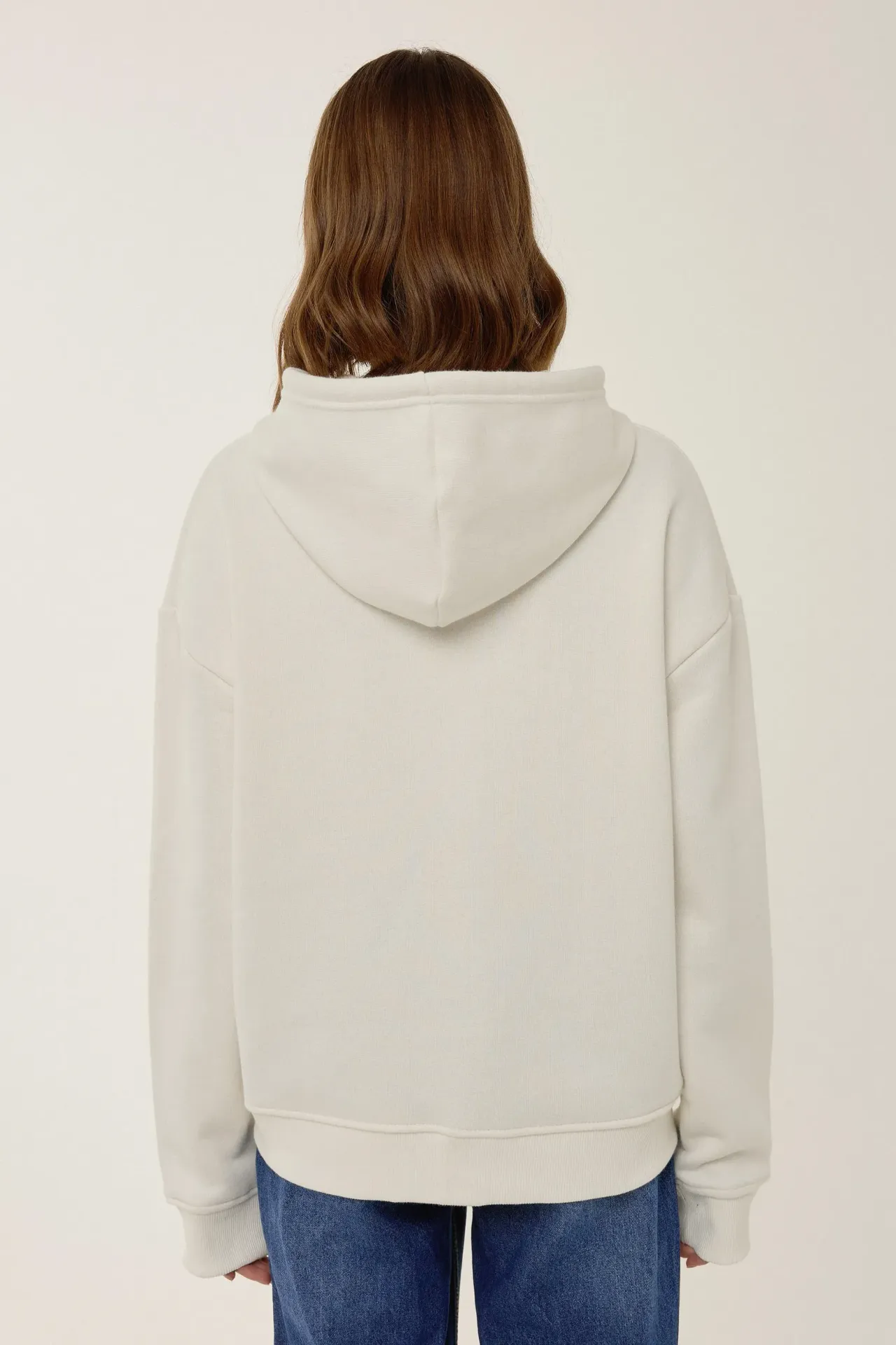 Relaxed Fit Zip-Up Hoodie