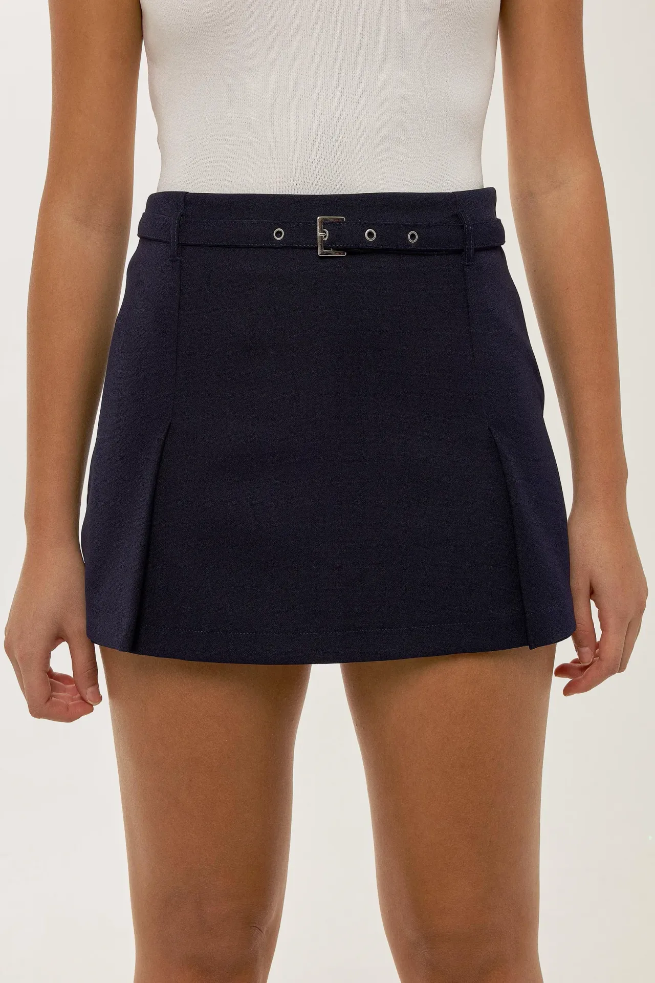 Belted Mini Skorts