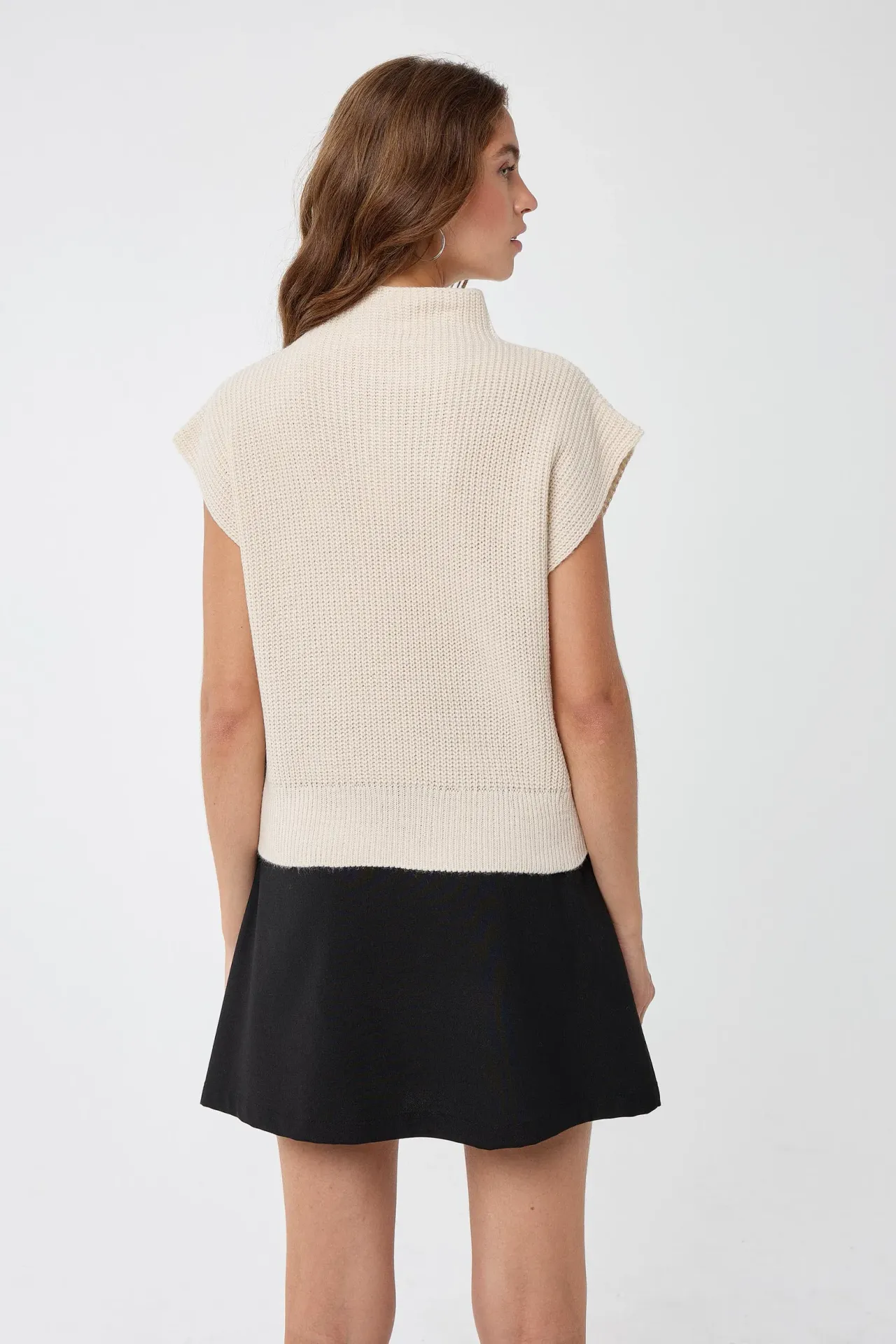 Half Turtleneck Knit Sweater