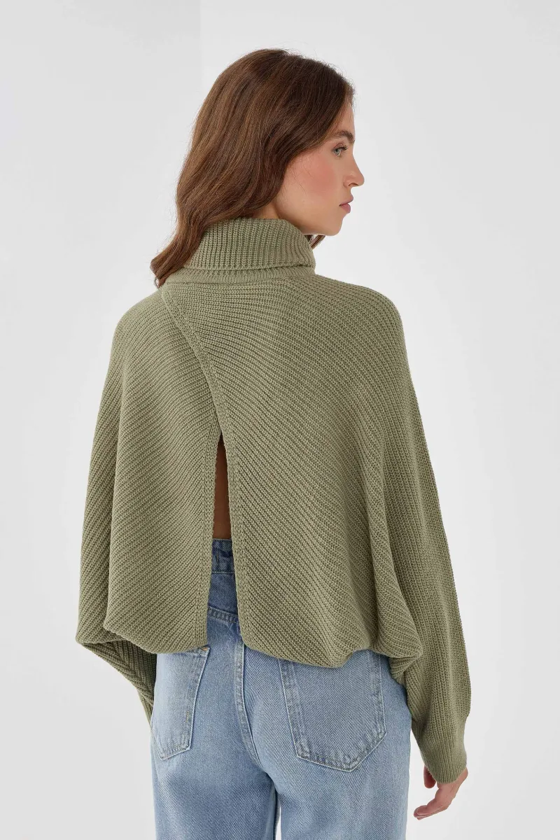 Turtleneck Long Sleeve Sweater 6