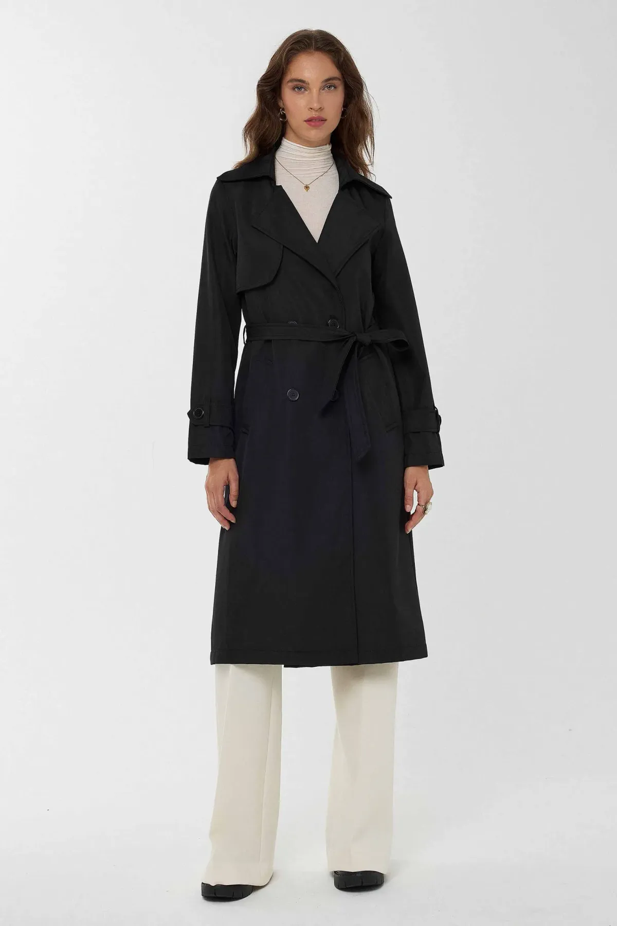 Trench Coat with Belt 4