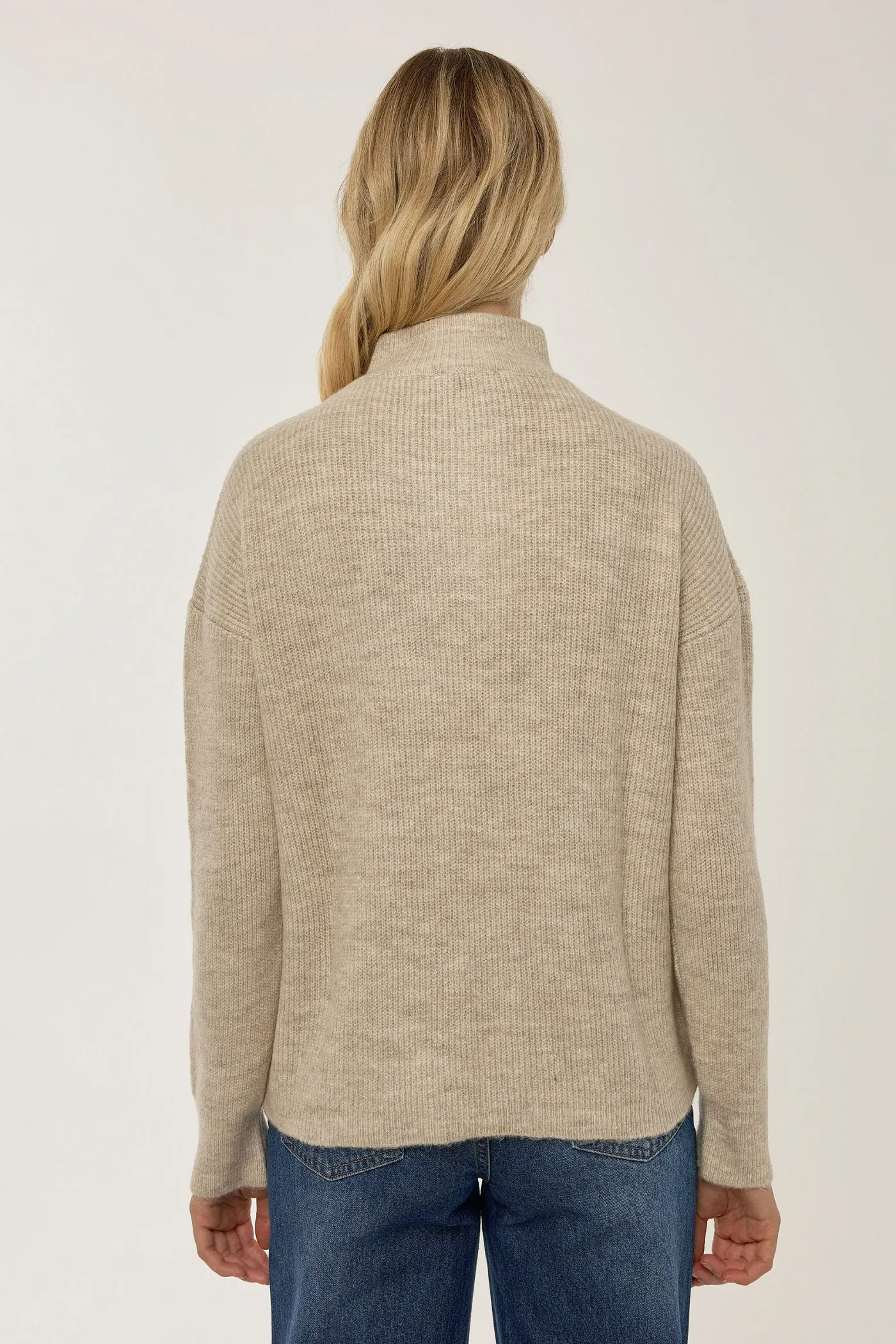 Oversized Zipper Collar Sweater 5