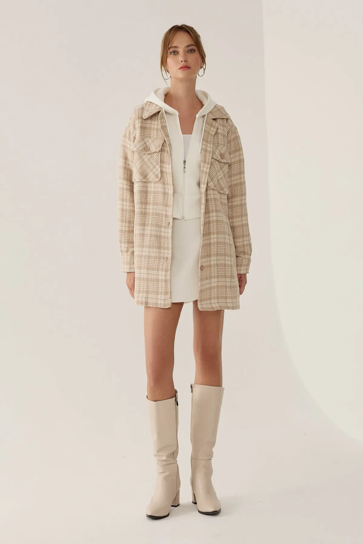 Plaid Patterned Jacket 1