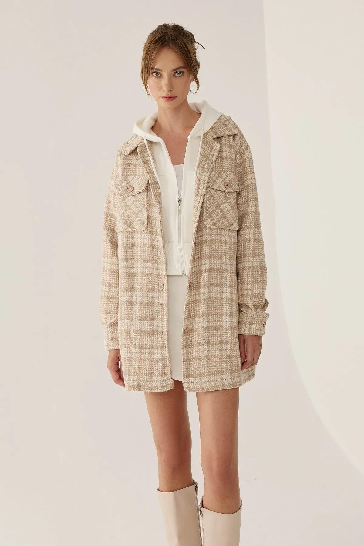 Plaid Patterned Jacket 2