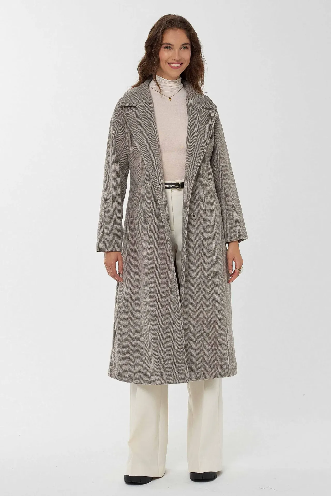 Relaxed Fit Long Coat