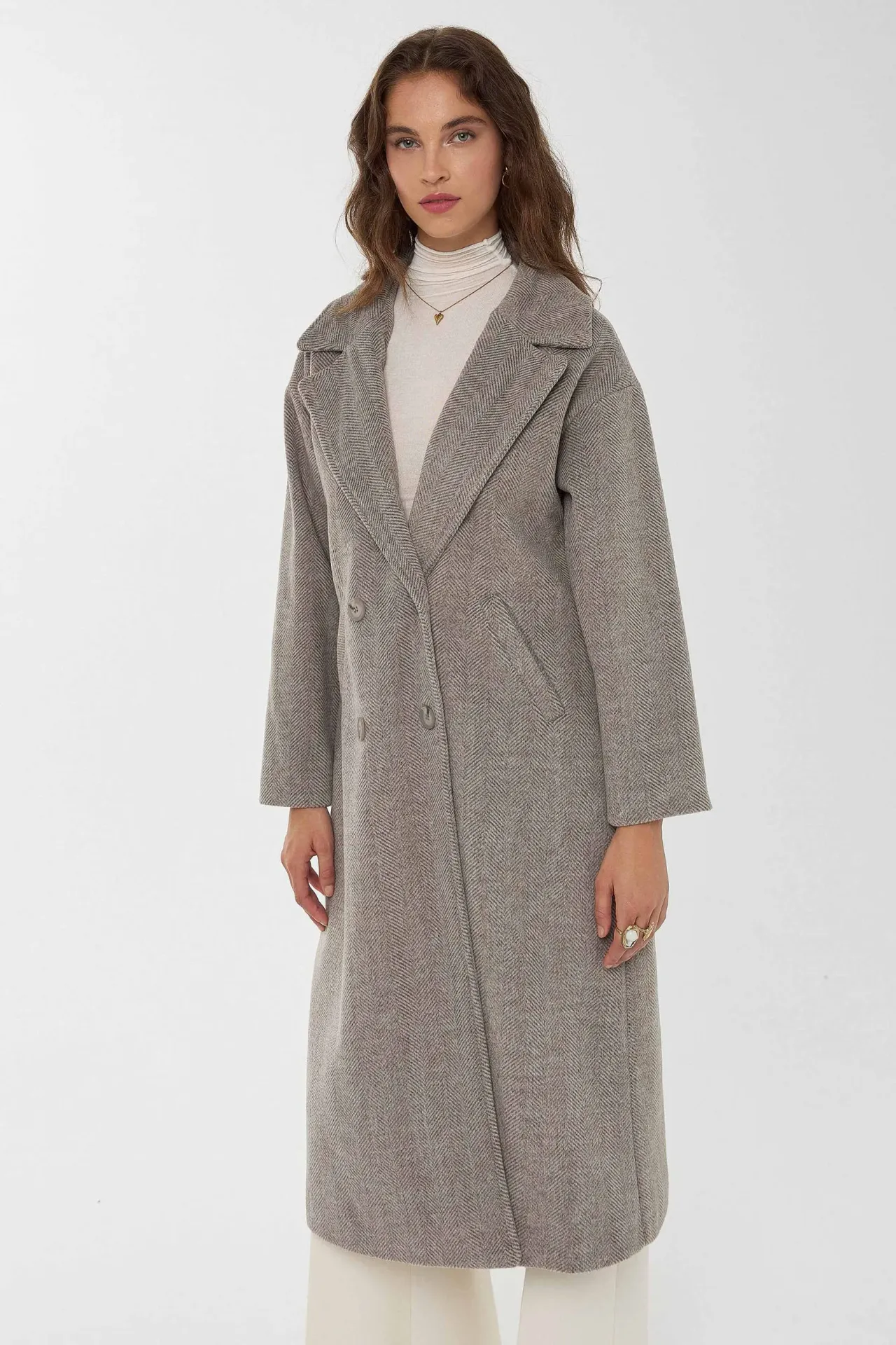 Relaxed Fit Long Coat