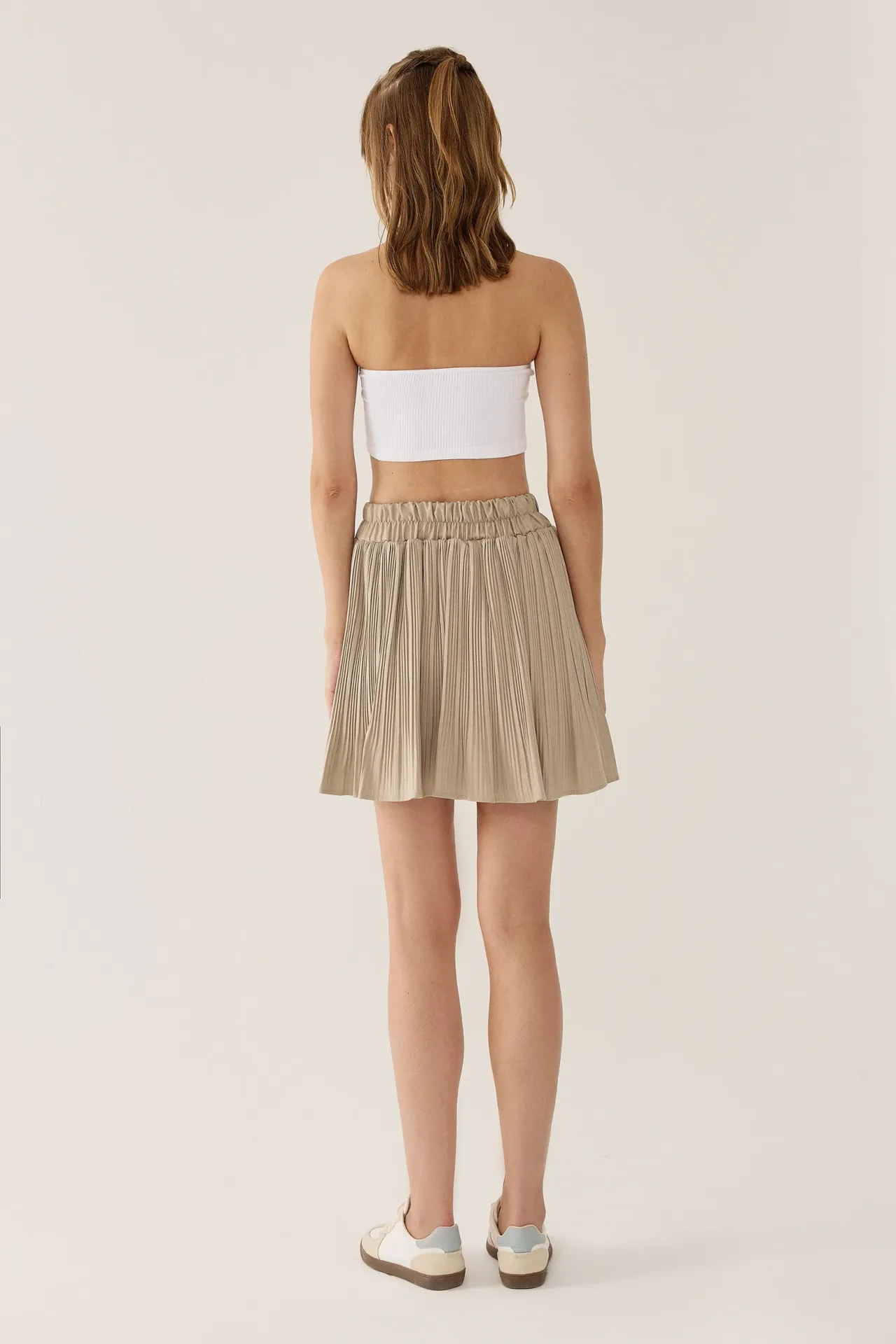 Pleated Mini Skirt