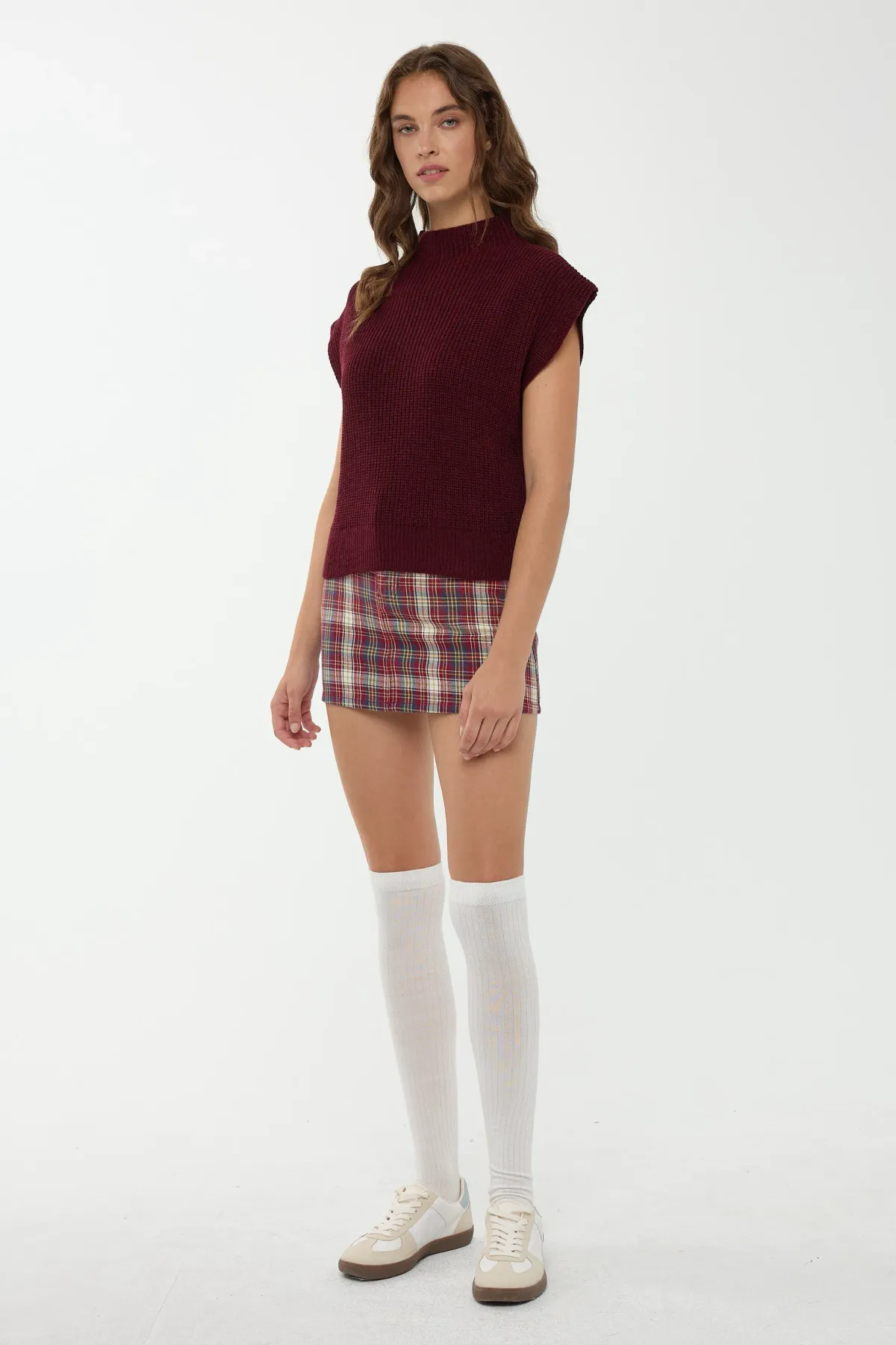 Half Turtleneck Knit Sweater 2