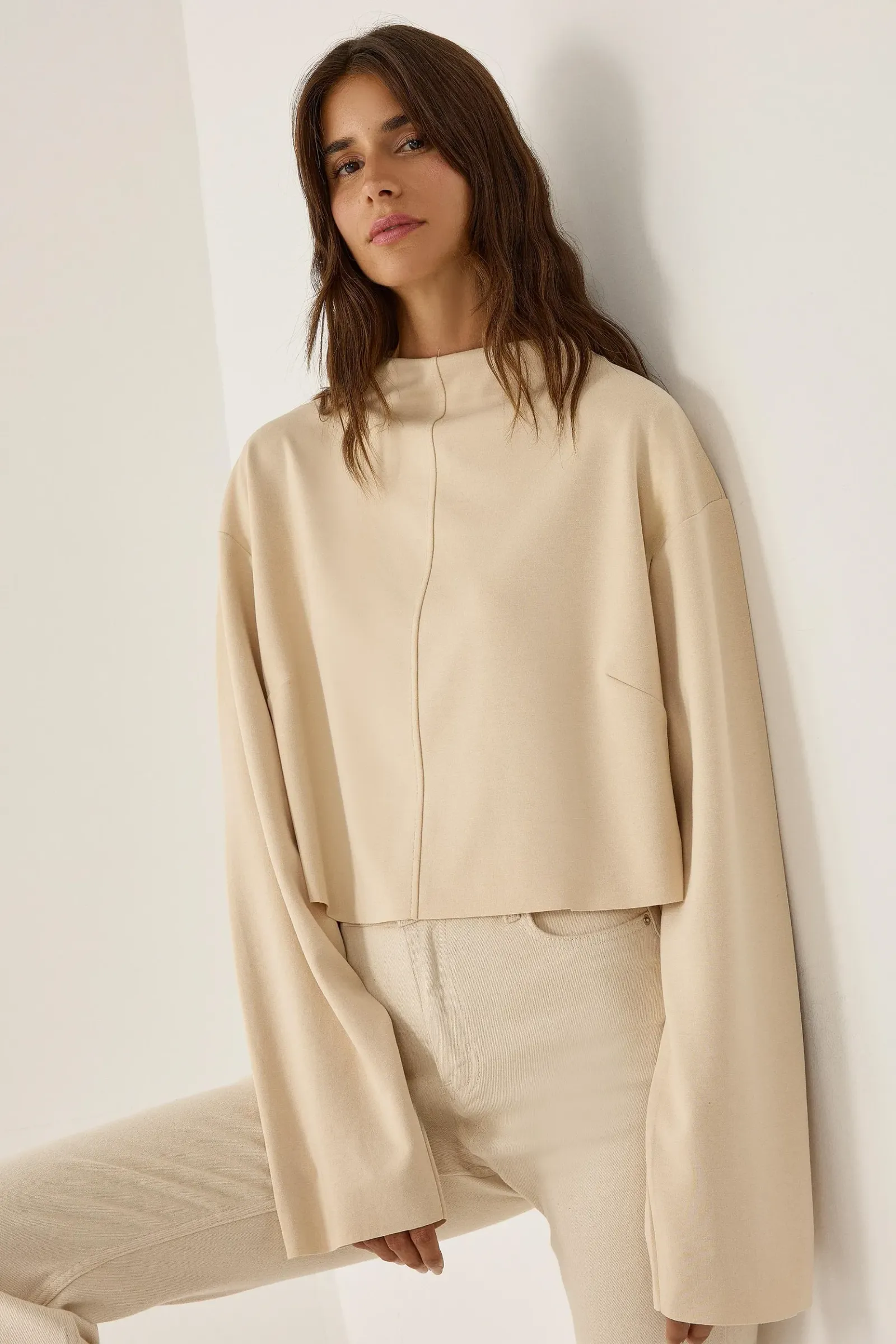 Comfort Fit Stitch Detailed Blouse 2