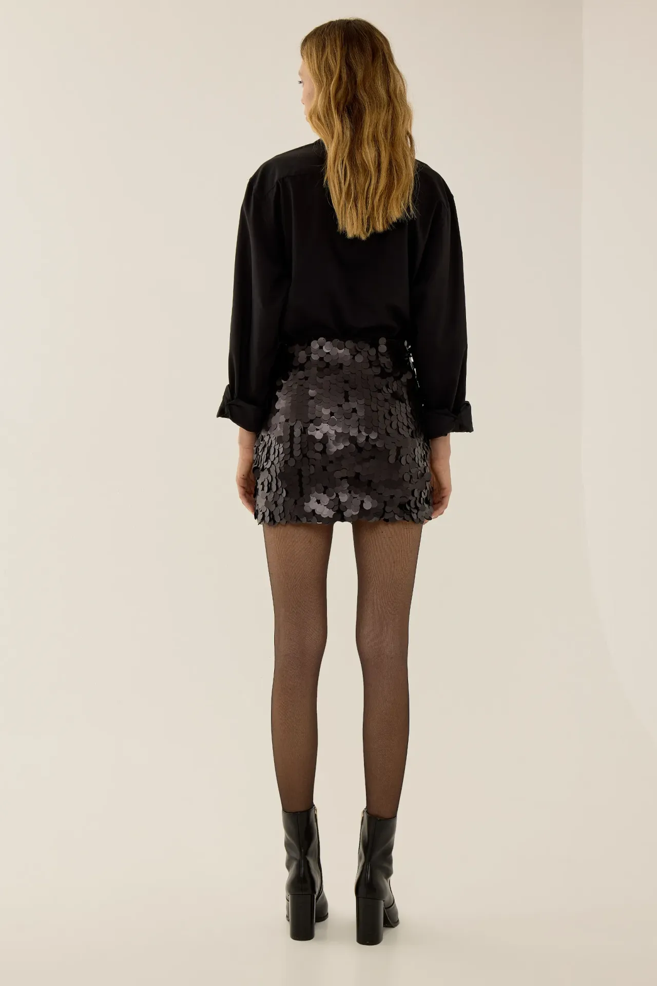 Sequinned Mini Skirt