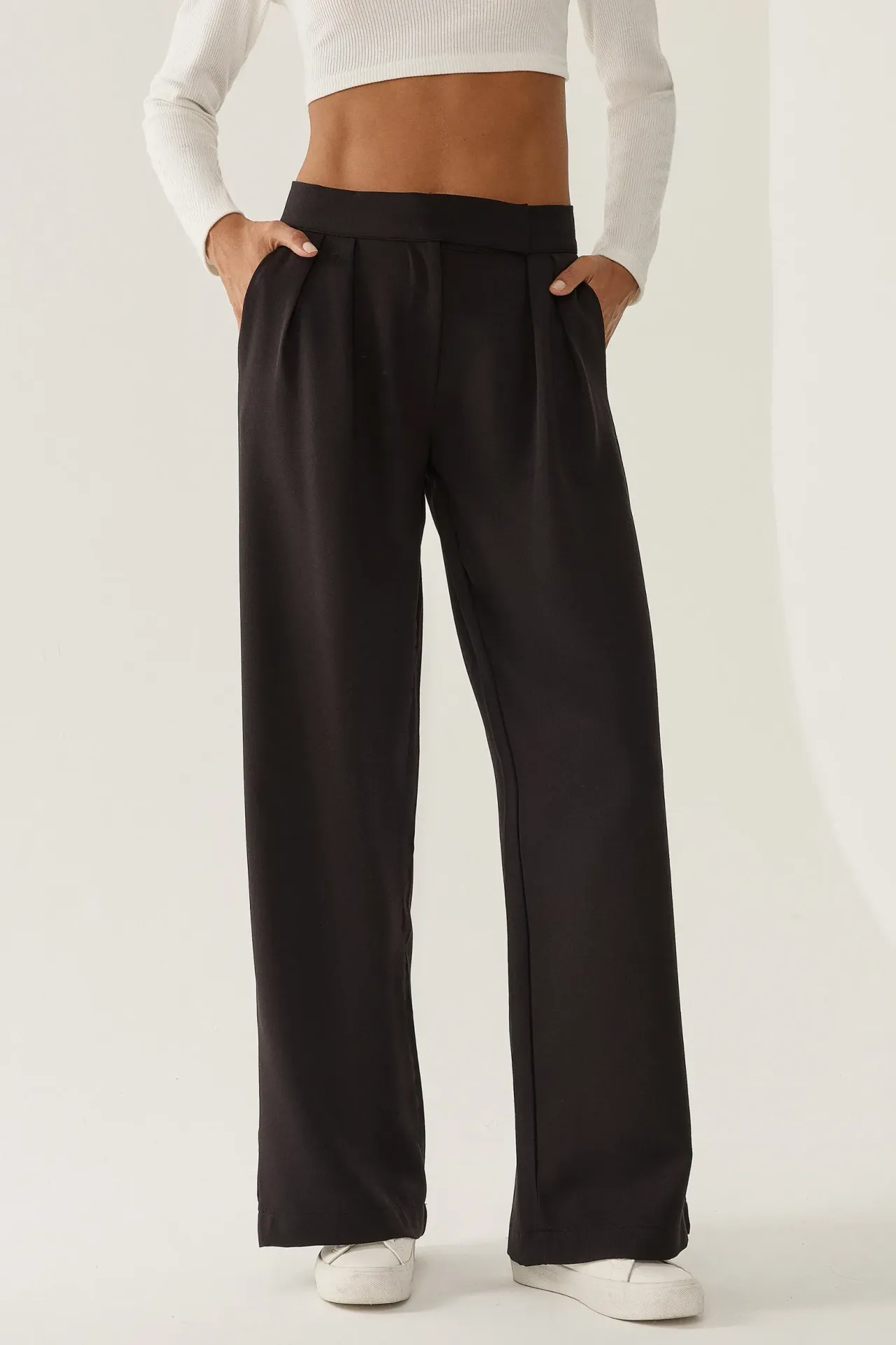 High Waist Wide Leg Pants