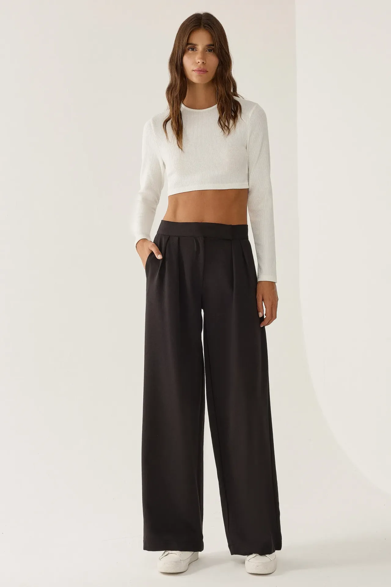 High Waist Wide Leg Pants